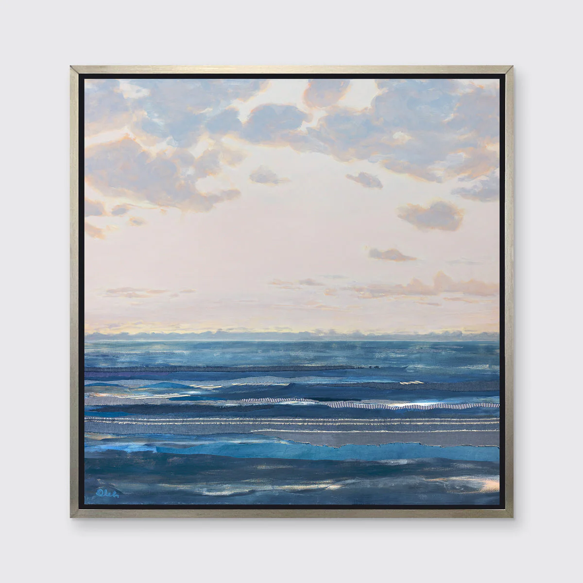 Chambray Sea 12 - Open Edition Canvas Print - Image 3