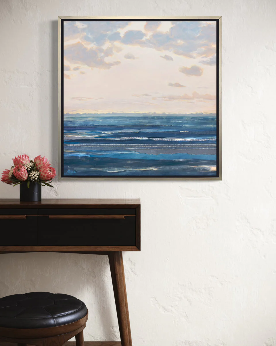 Chambray Sea 12 - Open Edition Canvas Print - Image 4