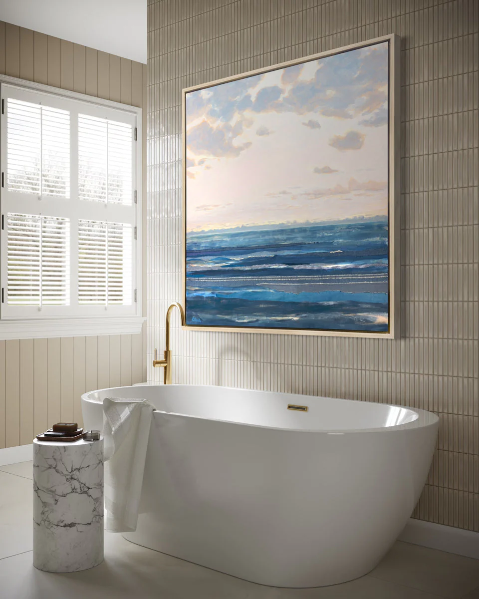 Chambray Sea 12 - Open Edition Canvas Print - Image 5