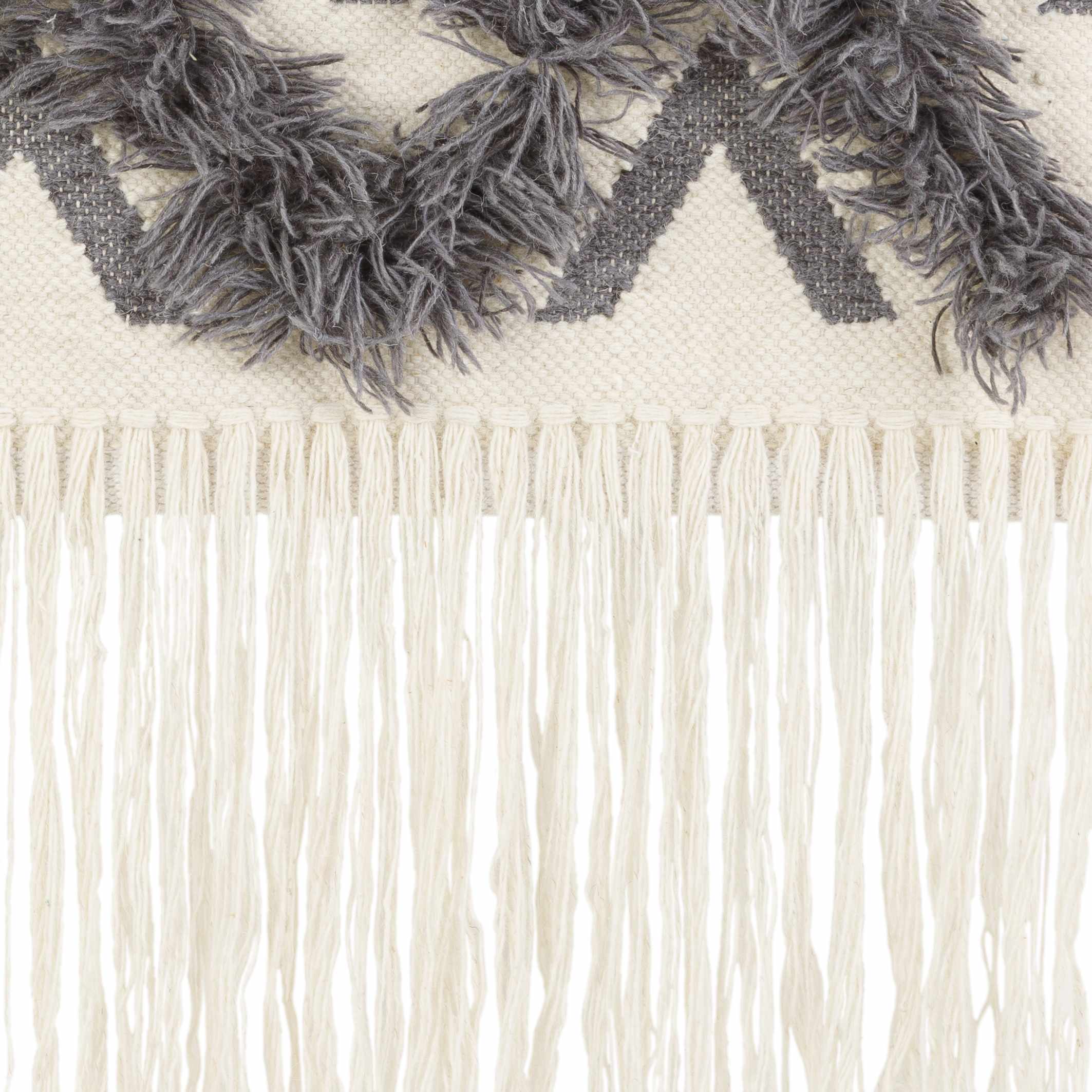 Chapelton Gray Geometric Textured Wall Hanging - Image 3