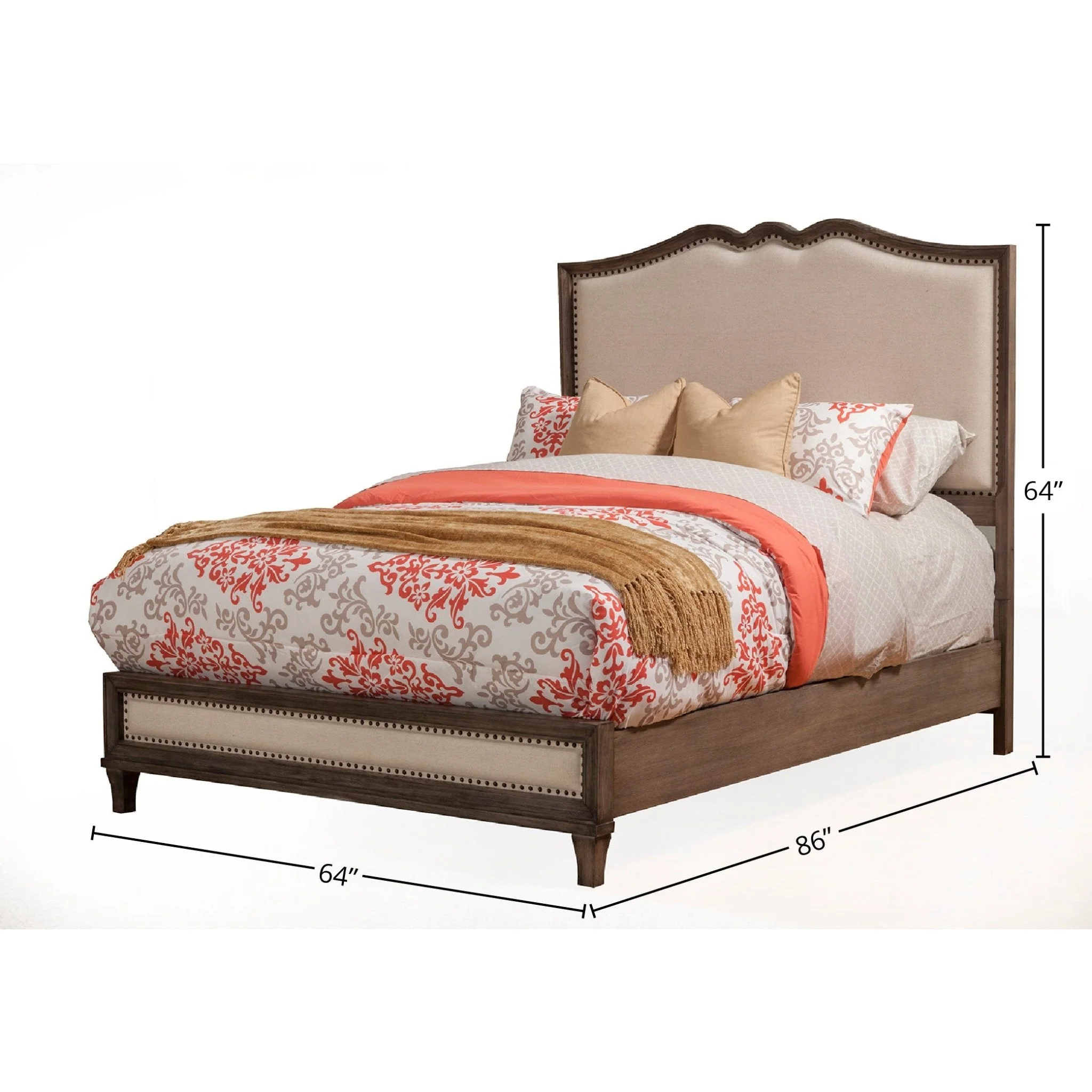 Charleston Bed, Antique Grey - Image 6