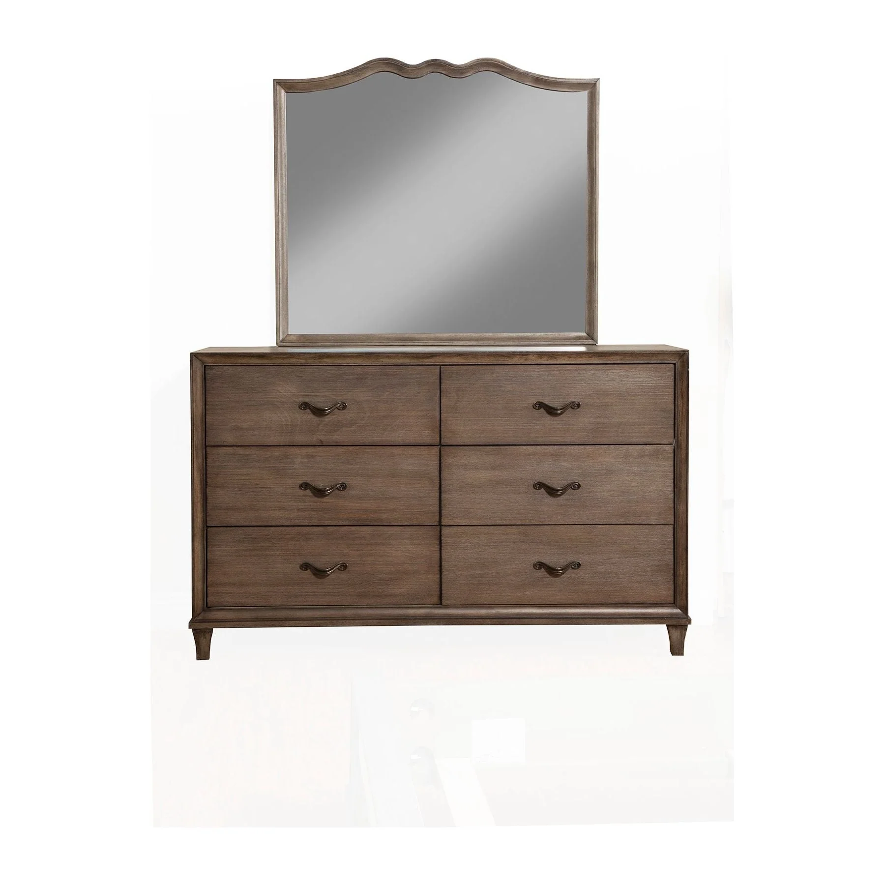 Charleston Mirror, Anique Grey - Image 3