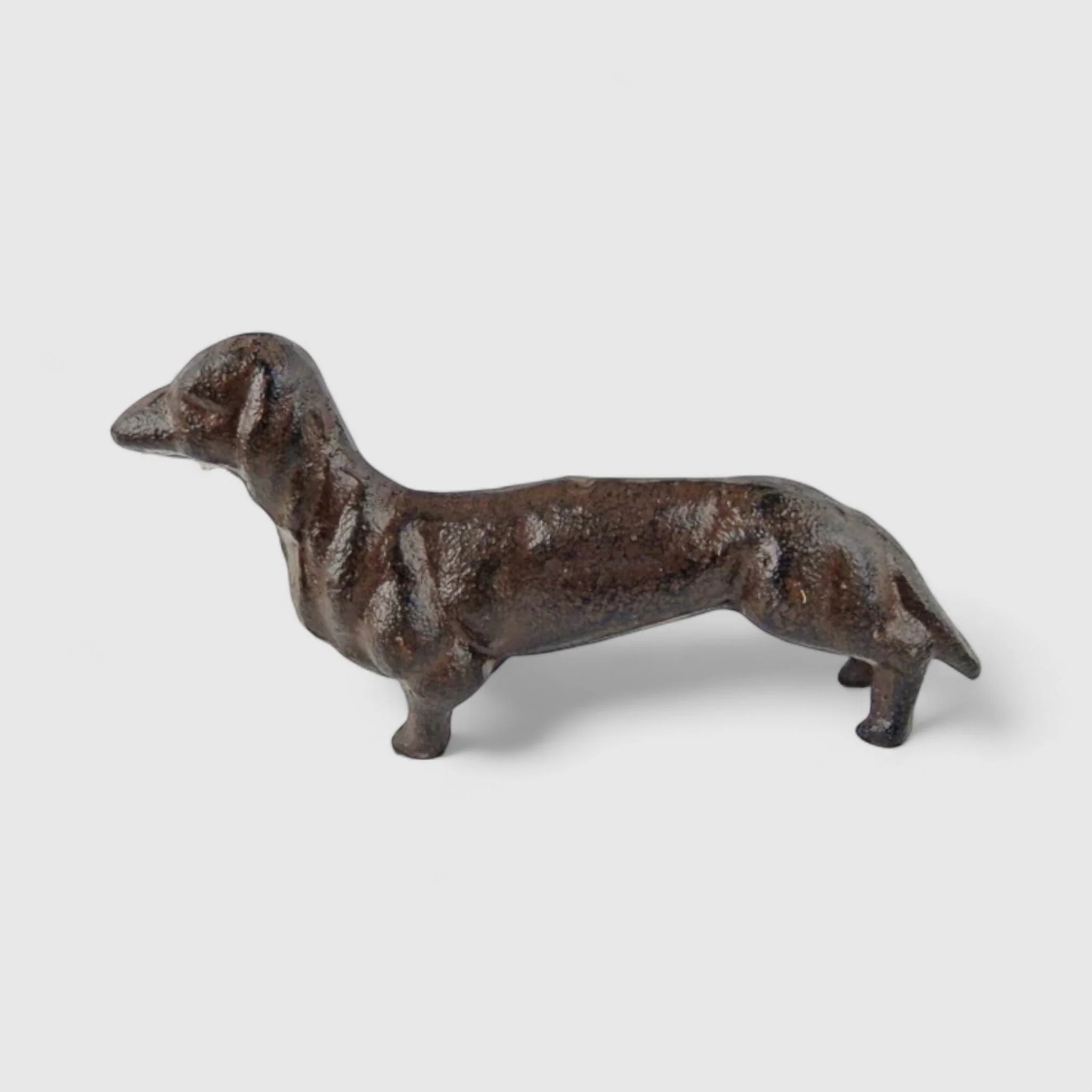 Charming Cast Iron Small Dog Figurine, Rustic Farmhouse Decor Accent - Image 2