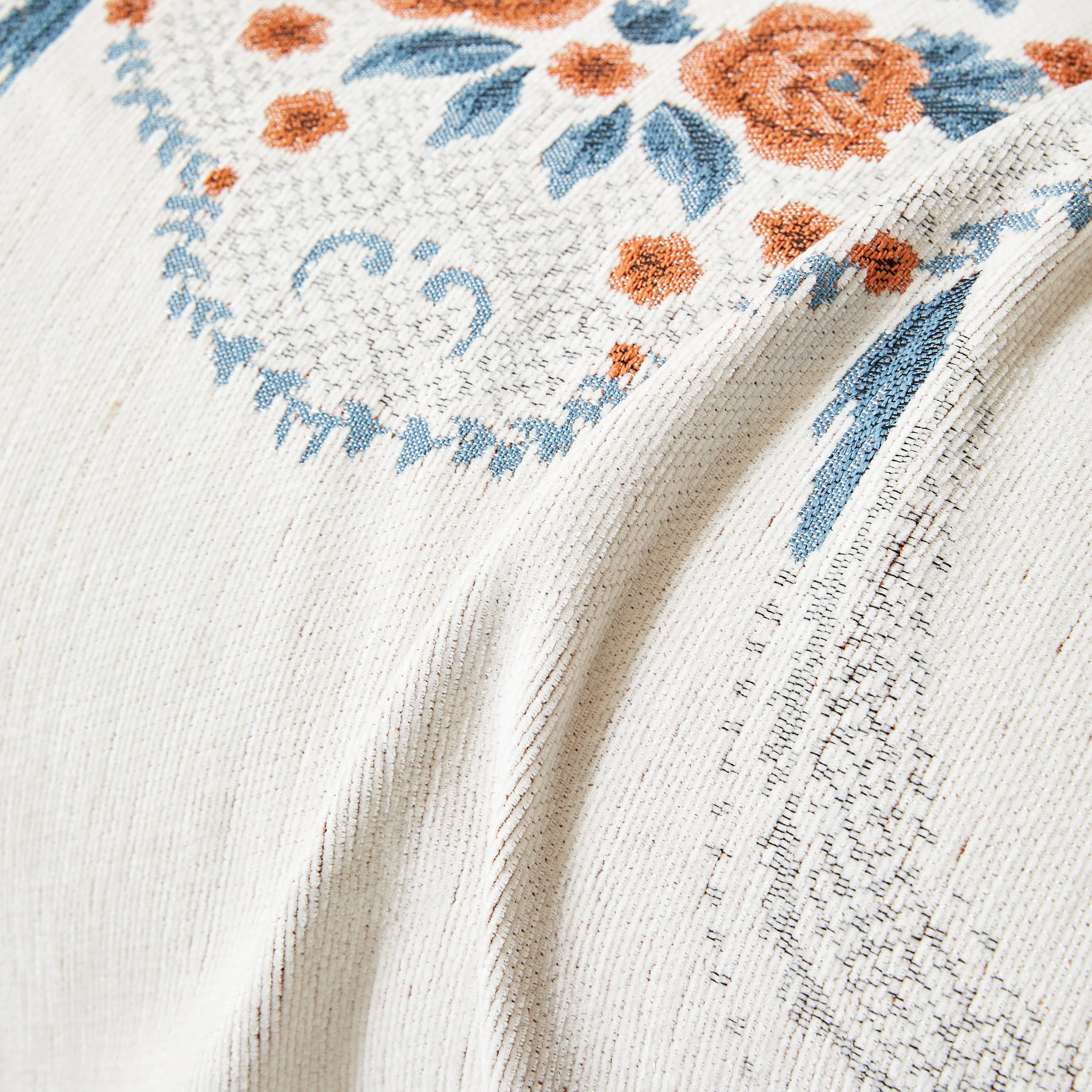 Charming French Country Floral Basket Sofa Throw Cover Rustic Farmhouse-Style Couch Cover Blankets - Image 14