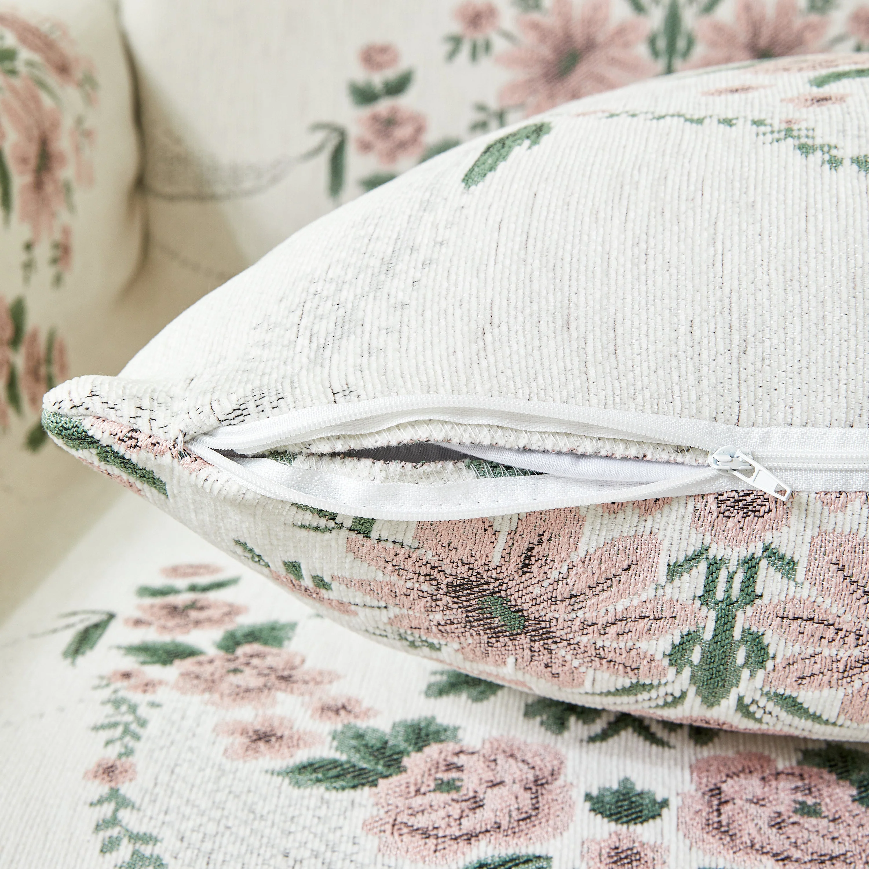 Charming French Country Floral Basket Sofa Throw Cover Rustic Farmhouse-Style Couch Cover Blankets - Image 57
