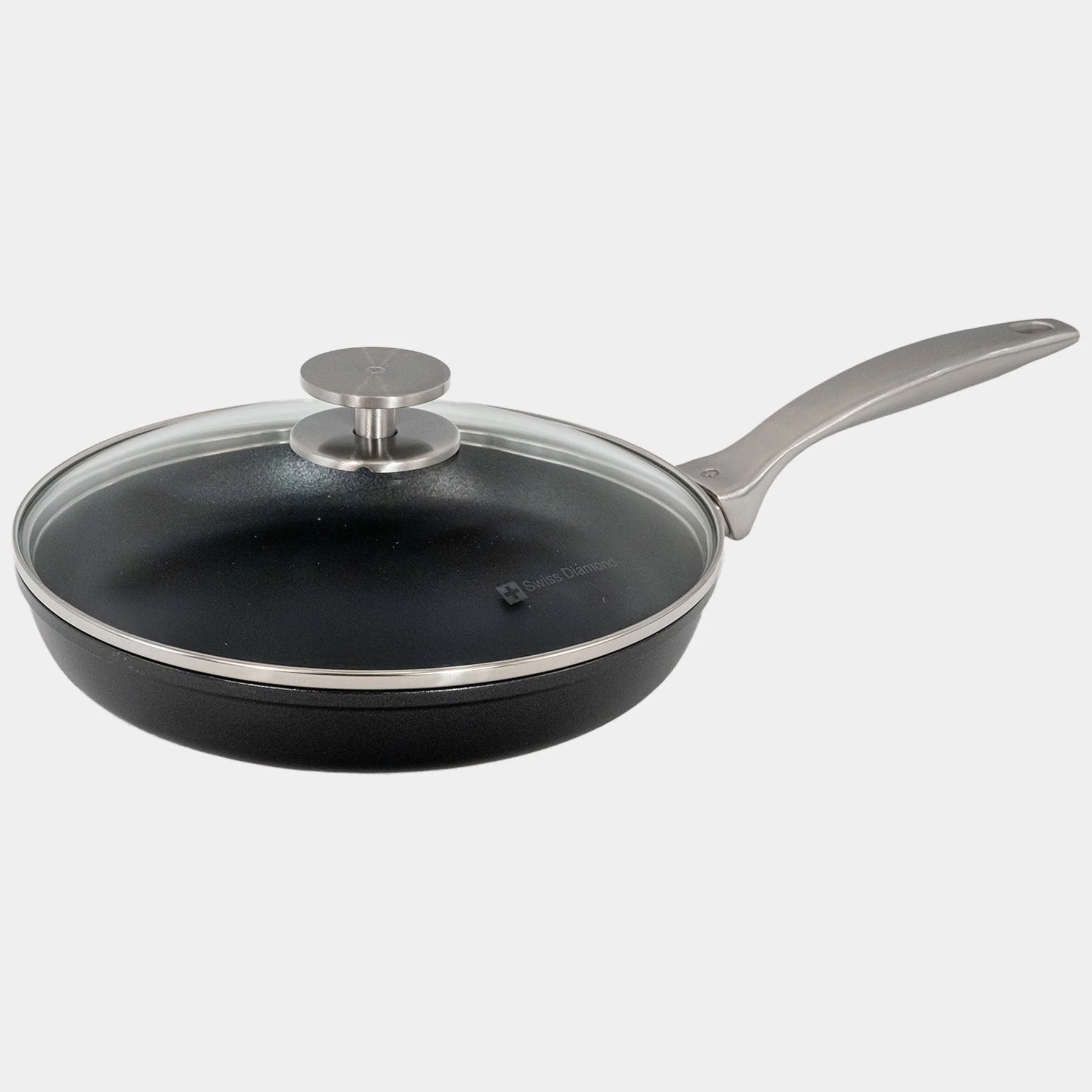 CHD 10.25" Nonstick Fry Pan with Glass Lid - Image 4