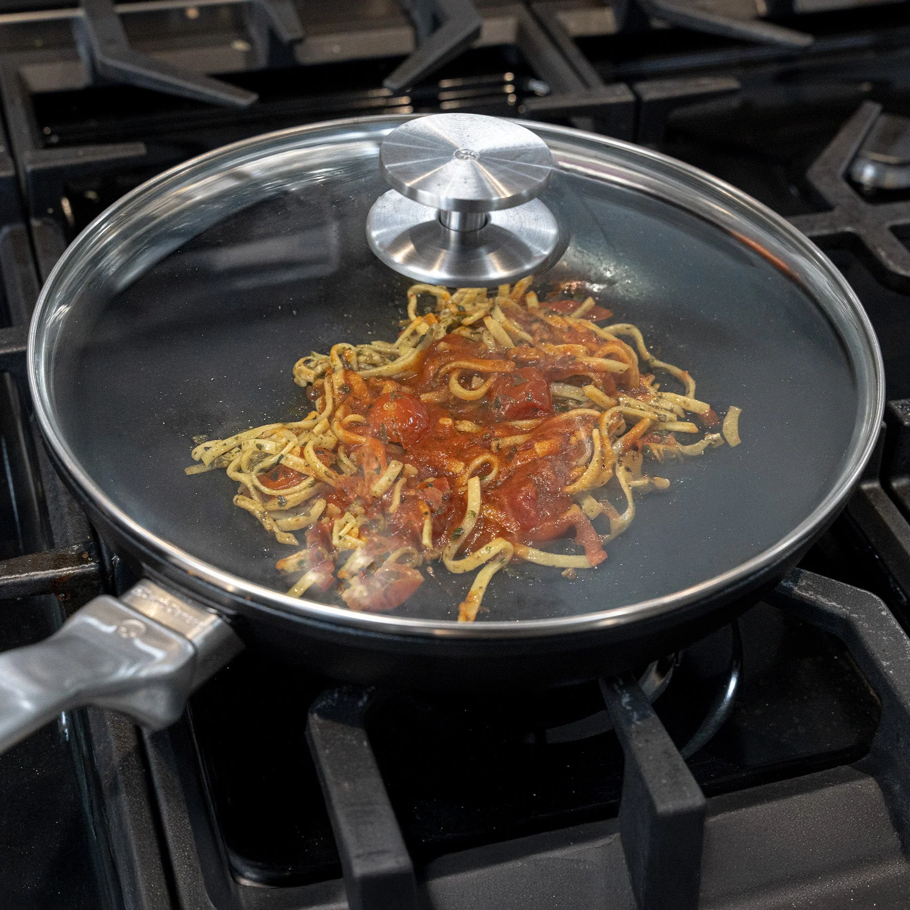 CHD 10.25" Nonstick Fry Pan with Glass Lid - Image 8