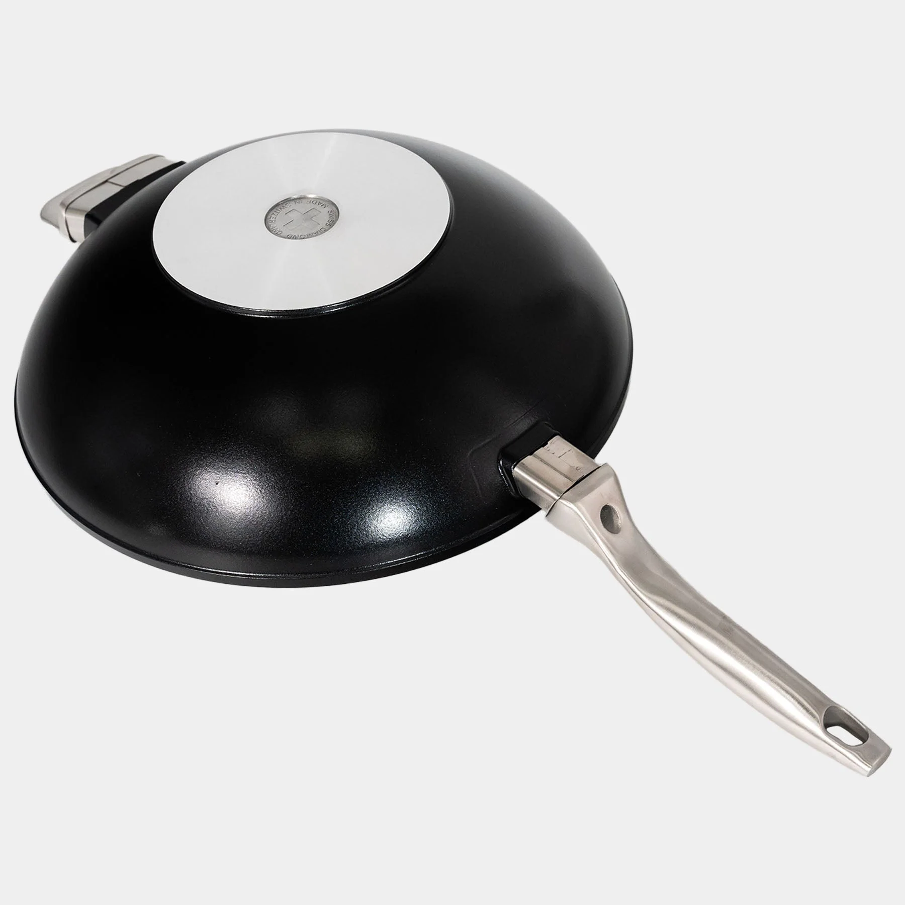 CHD Nonstick 12.5" Wok with Glass Lid - Image 9