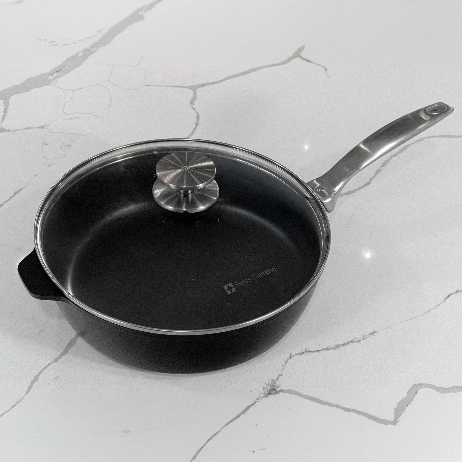 CHD Nonstick Saute Pan with Glass Lid - Image 8