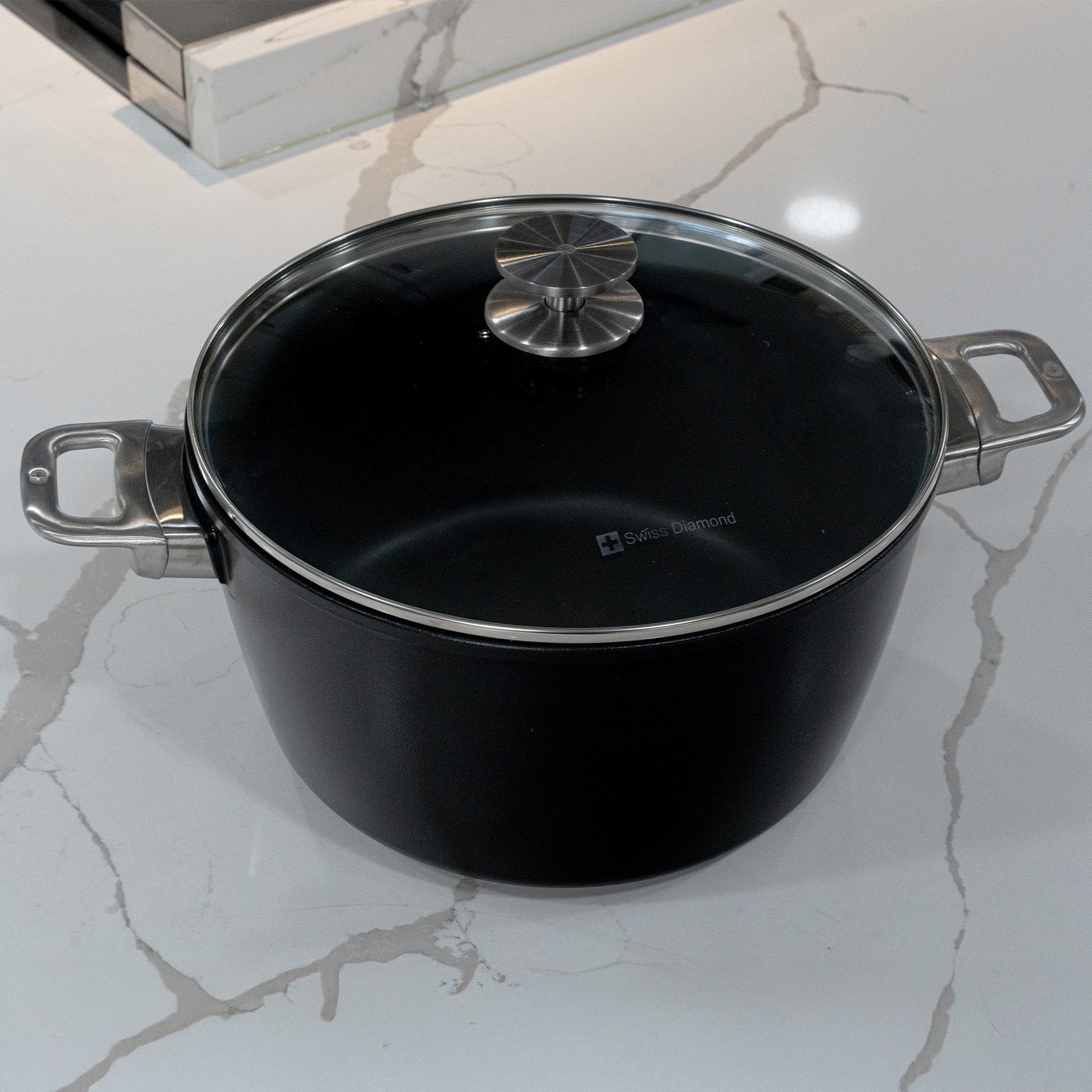 CHD Nonstick Stock Pot with Glass Lid - Image 5