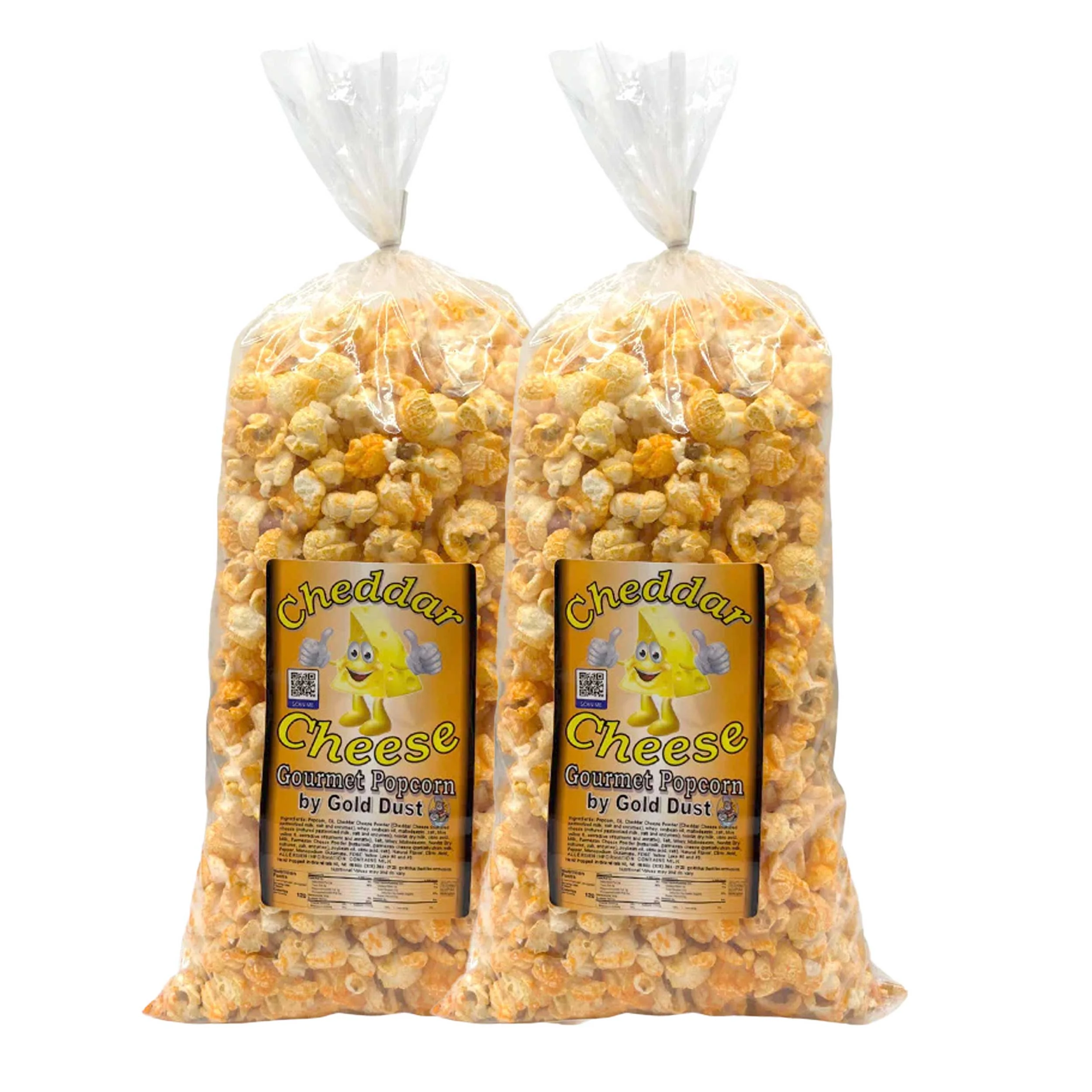 Cheddar Cheese Popcorn | Pack of 2 | 7 oz | Non-GMO | Gold Dust Kettle Corn