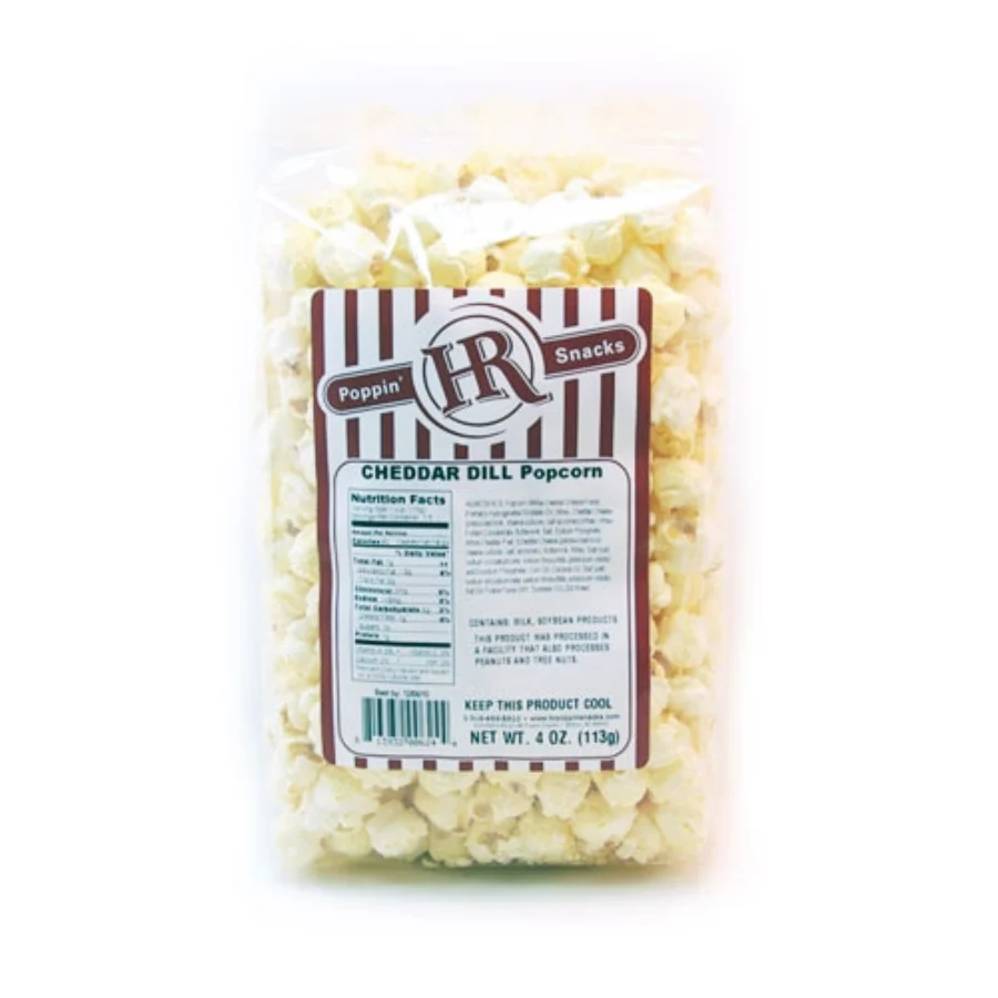 Cheddar Dill Popcorn | 4 oz | Pack of 2 | HR Poppin' Snacks - Image 2