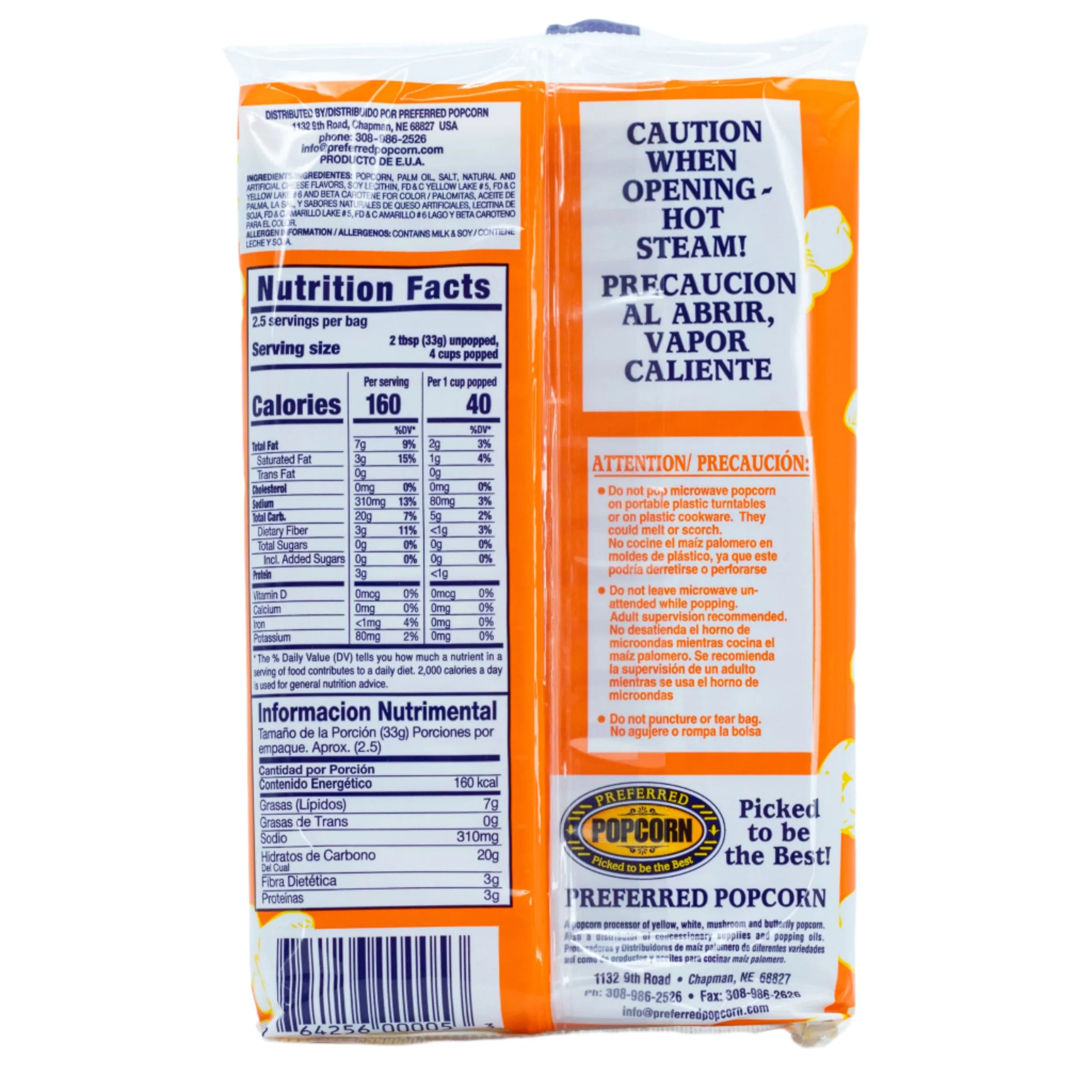 Cheese Flavored Microwave Popcorn | Pack of 12 | 3 oz | Preferred Popcorn - Image 3