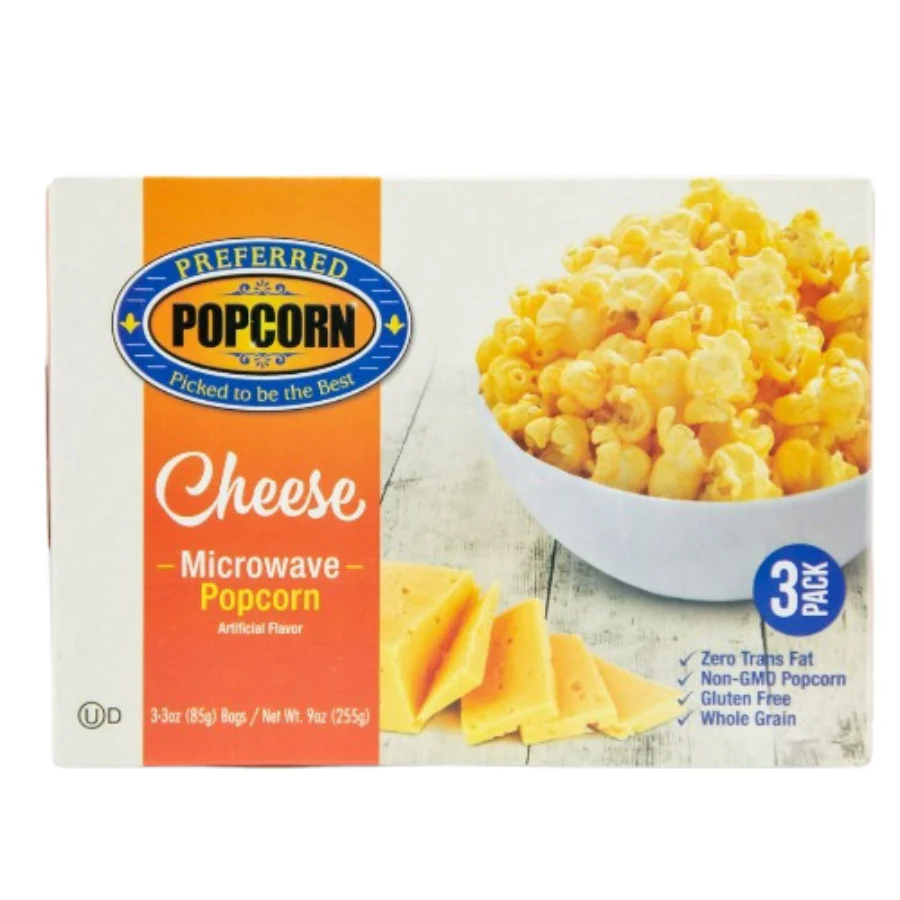 Cheese Microwave Popcorn | Pack of 3 Boxes | Preferred Popcorn - Image 2