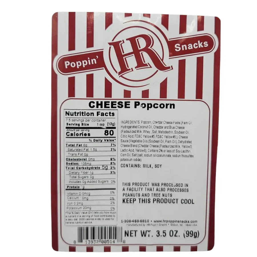 Cheese Popcorn | 3.5 oz | Pack of 2 | HR Poppin' Snacks - Image 7