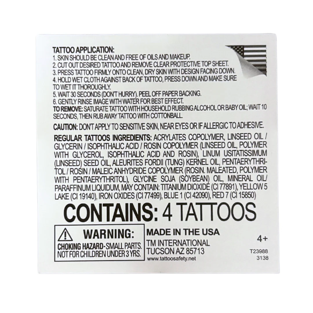 Chemical Formulas Temporary Tattoos - Image 6