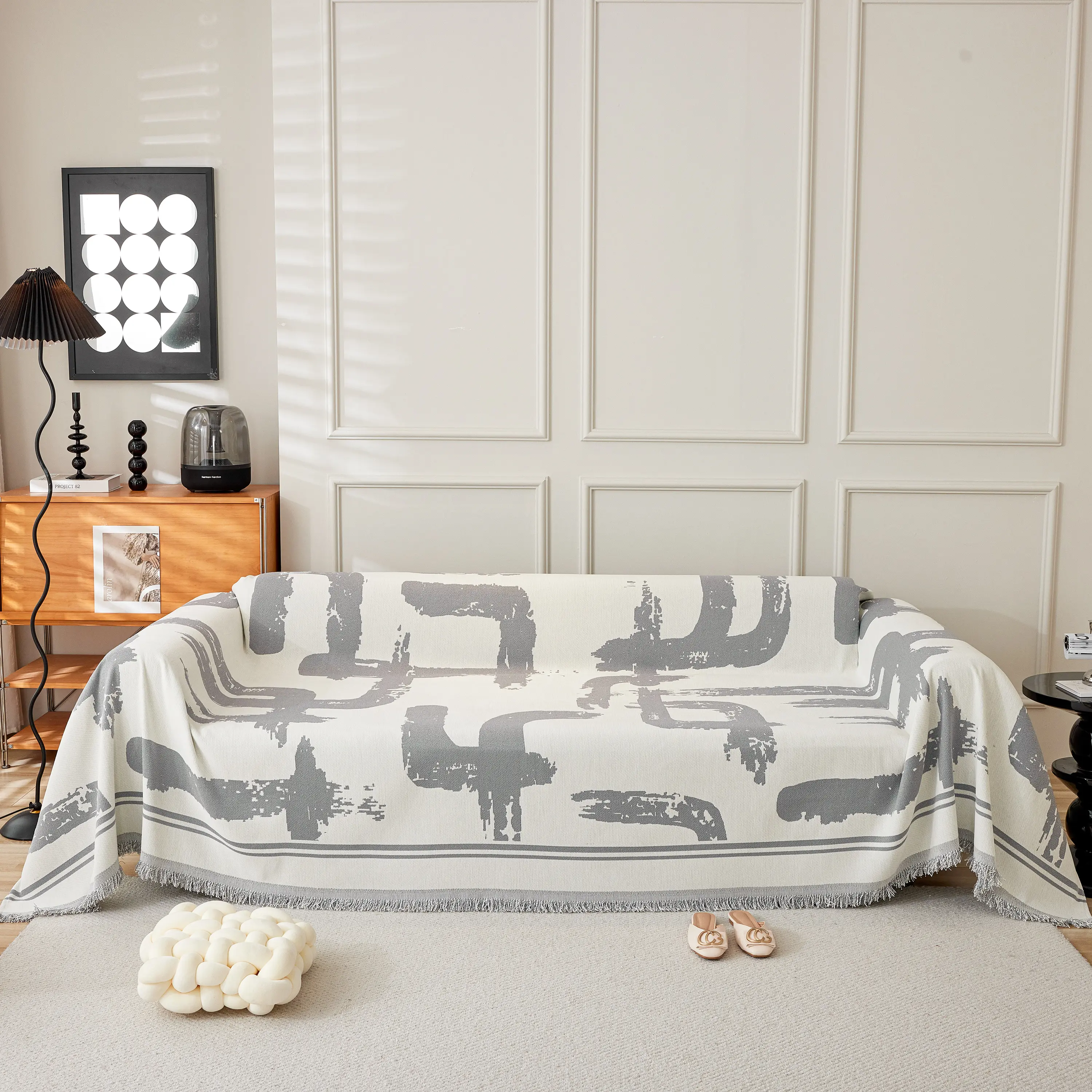 Chenille Abstract Soft Thick Reversible Oversized Couch Cover Blanket, Blanket on Sofa and The Couch - Image 104