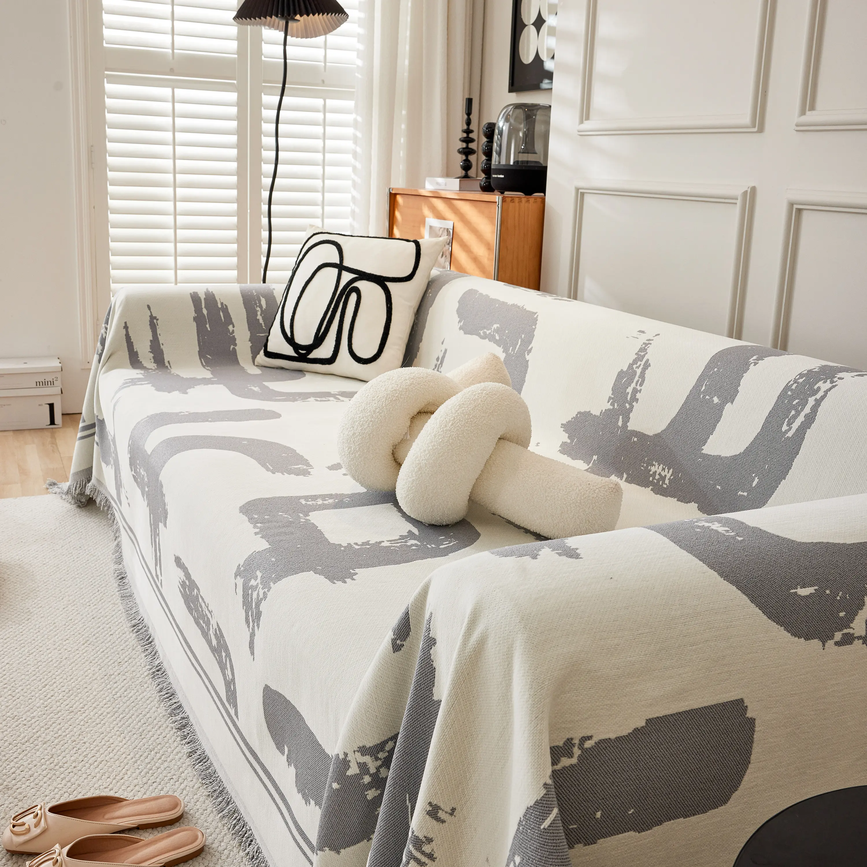 Chenille Abstract Soft Thick Reversible Oversized Couch Cover Blanket, Blanket on Sofa and The Couch - Image 116