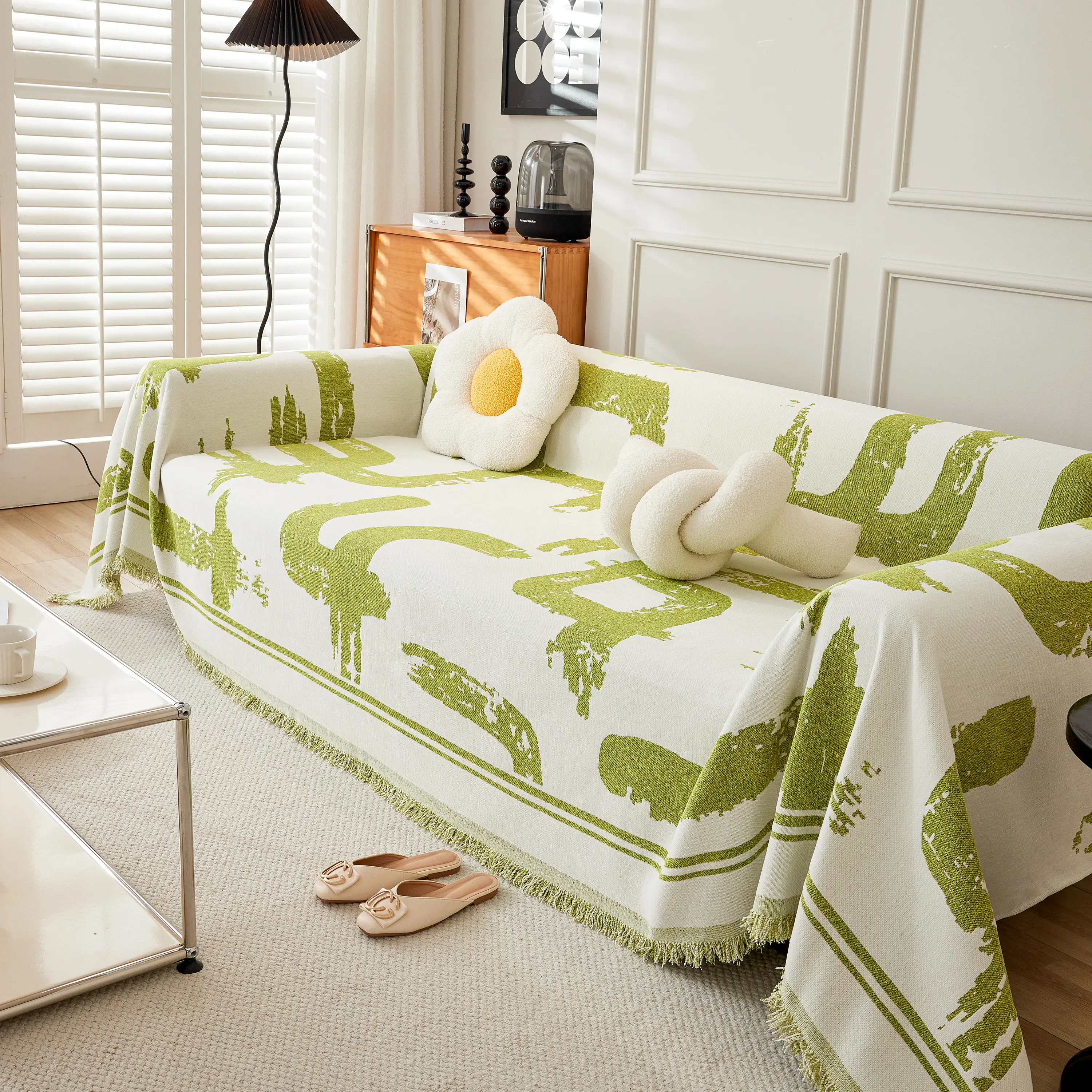 Chenille Abstract Soft Thick Reversible Oversized Couch Cover Blanket, Blanket on Sofa and The Couch - Image 12