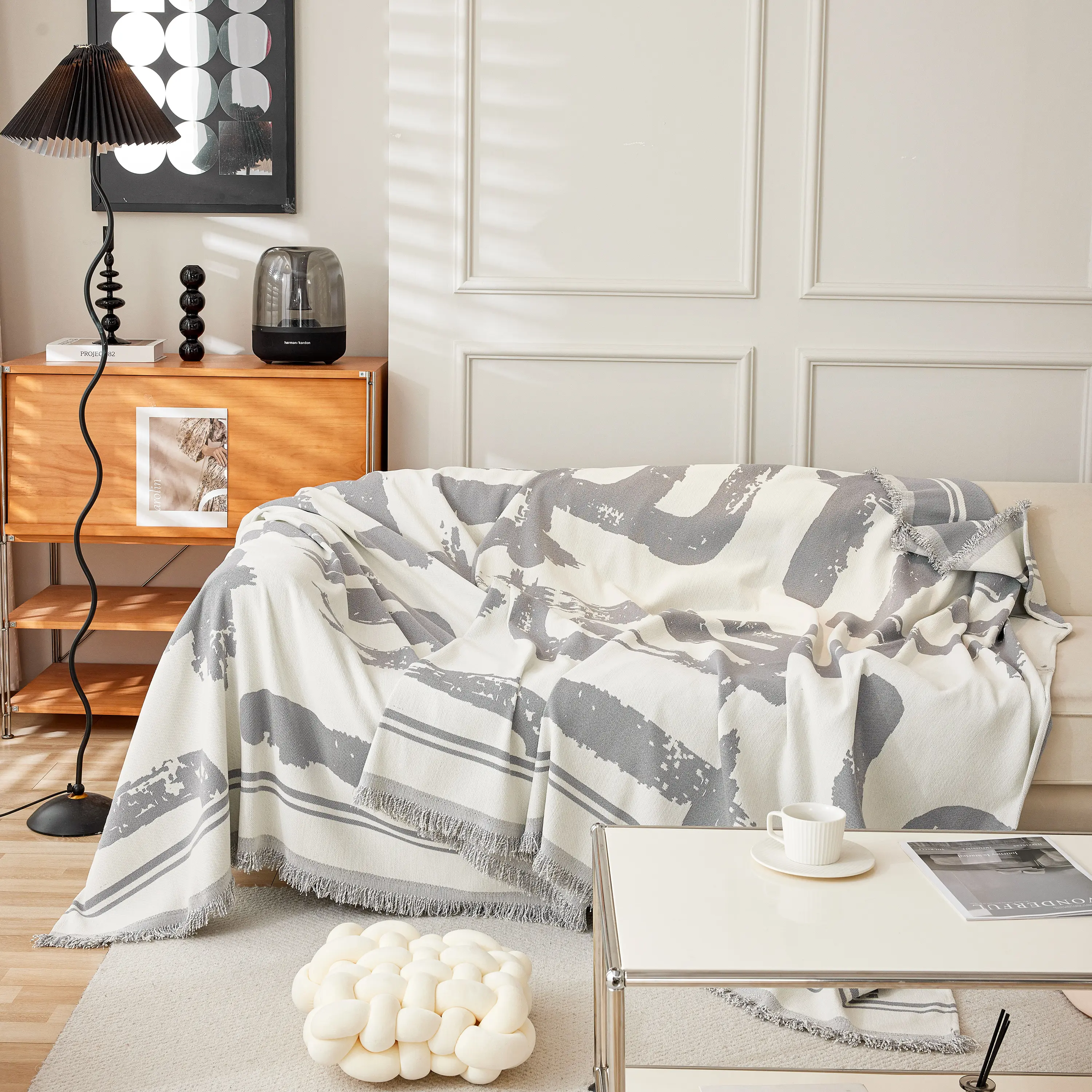 Chenille Abstract Soft Thick Reversible Oversized Couch Cover Blanket, Blanket on Sofa and The Couch - Image 131