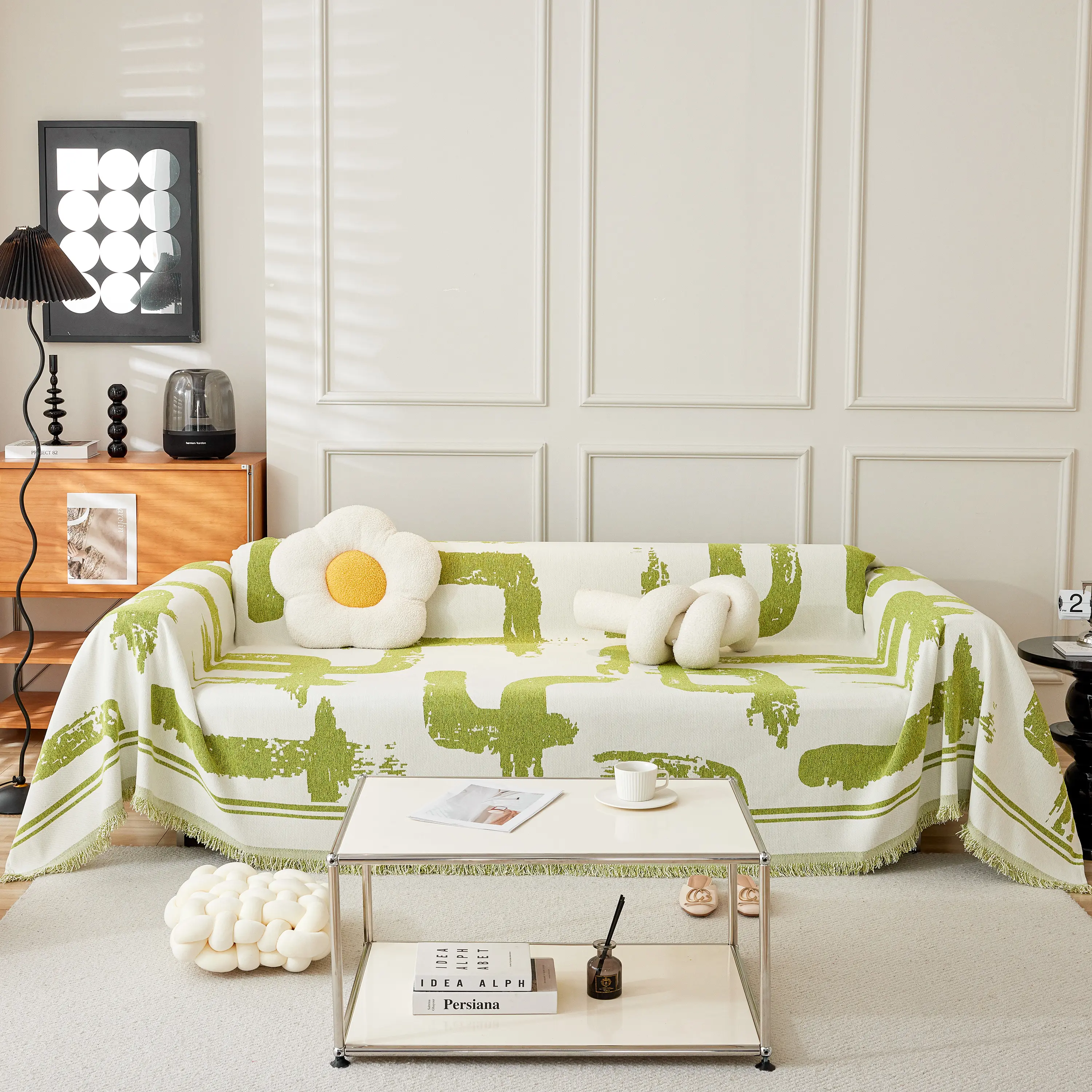 Chenille Abstract Soft Thick Reversible Oversized Couch Cover Blanket, Blanket on Sofa and The Couch - Image 48