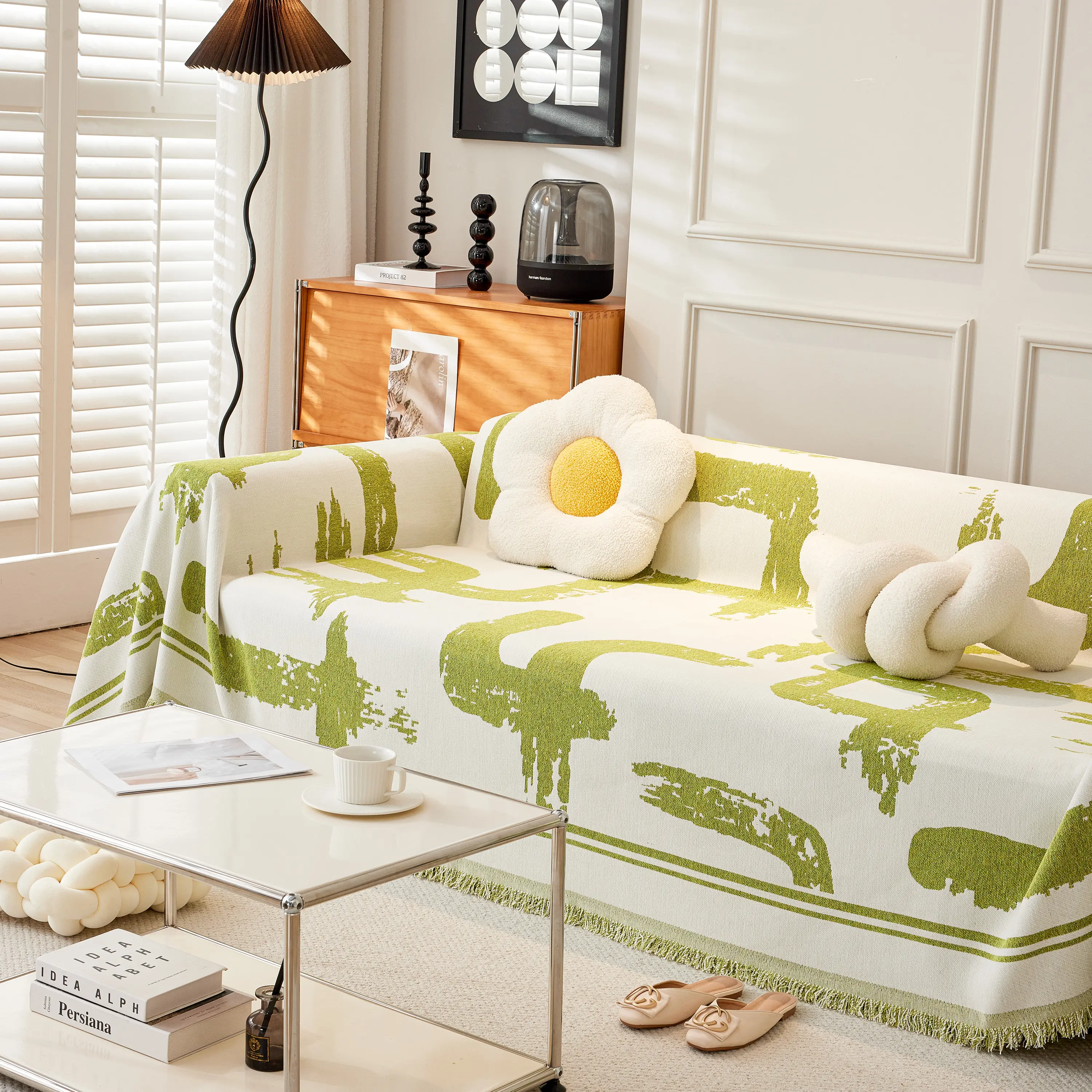 Chenille Abstract Soft Thick Reversible Oversized Couch Cover Blanket, Blanket on Sofa and The Couch - Image 51