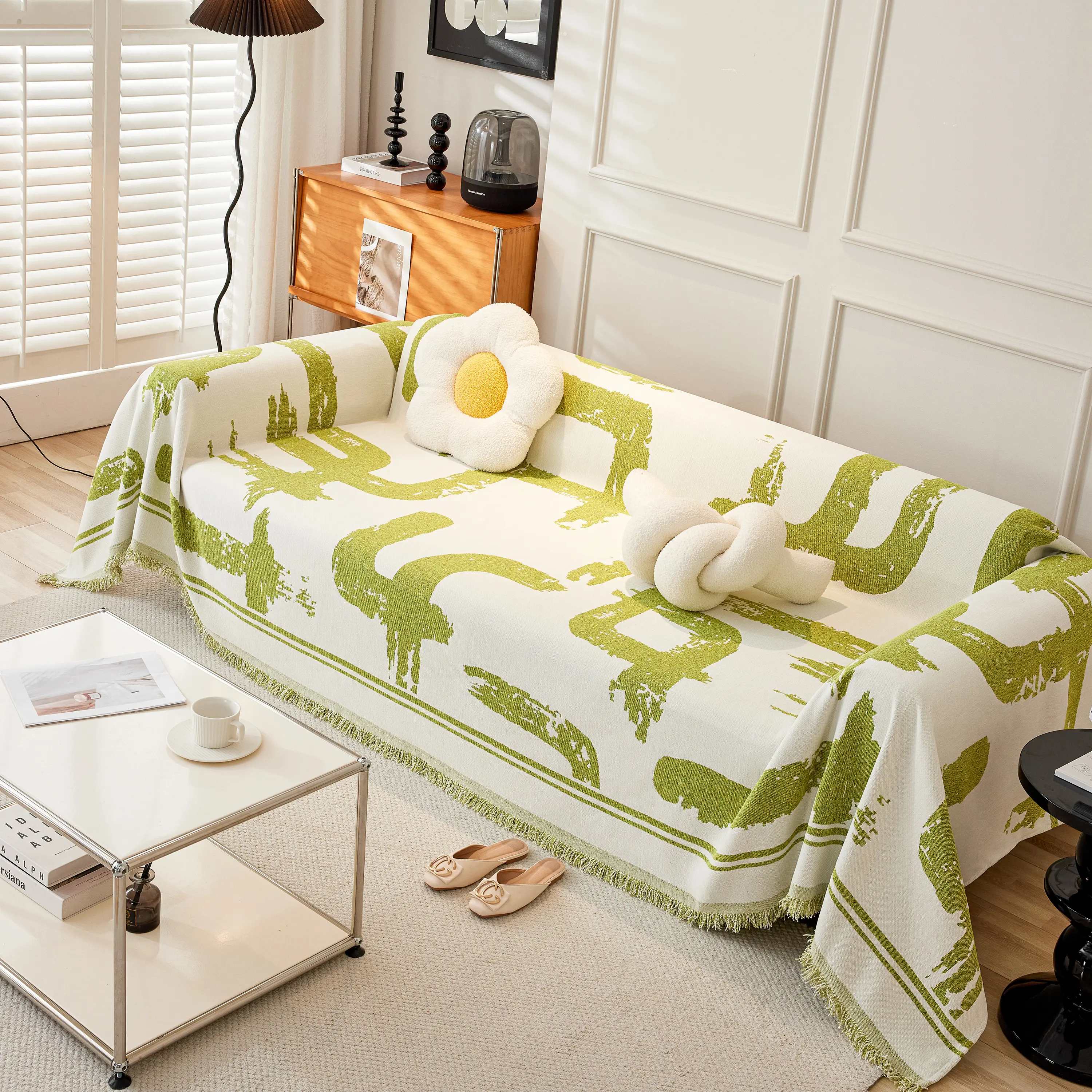 Chenille Abstract Soft Thick Reversible Oversized Couch Cover Blanket, Blanket on Sofa and The Couch - Image 52