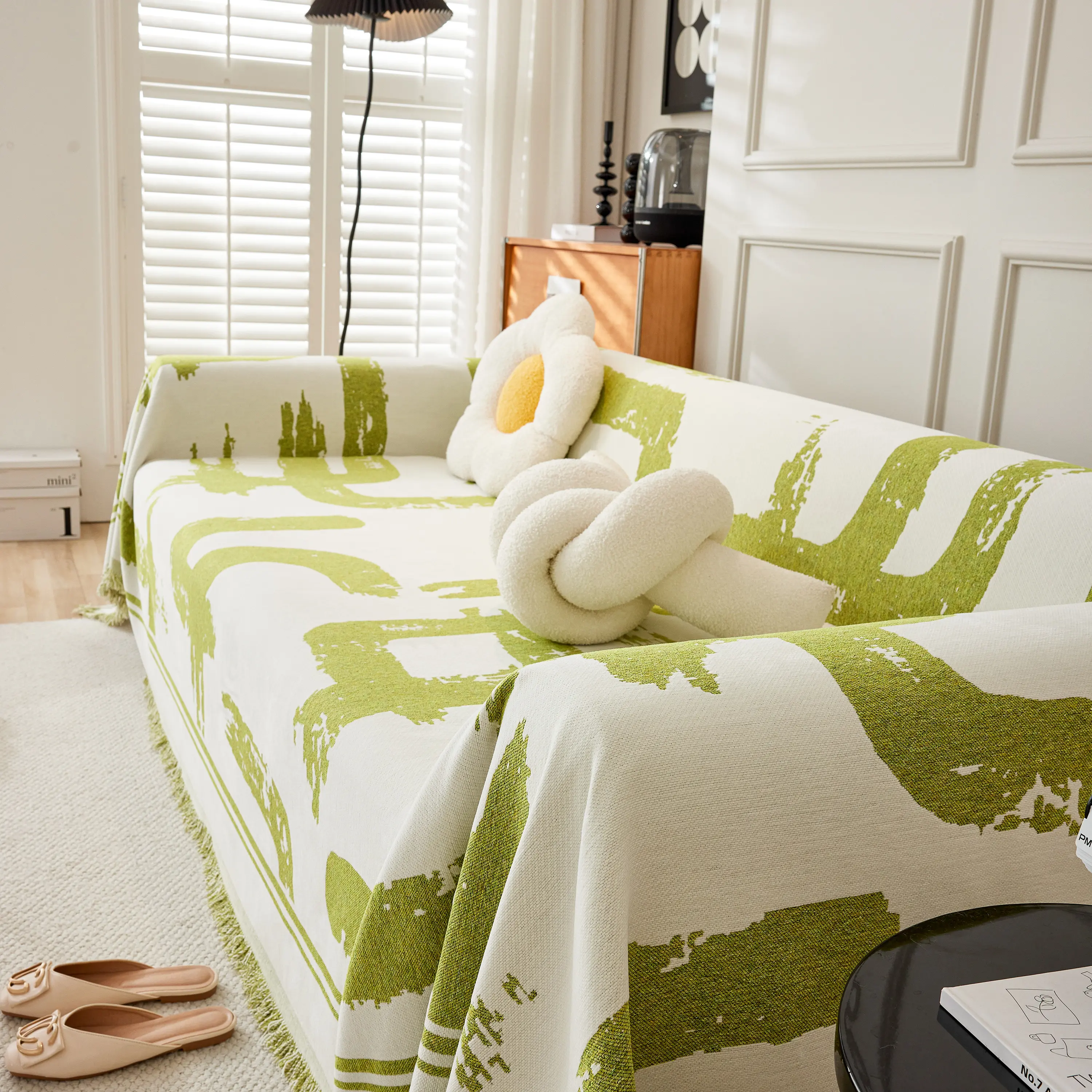 Chenille Abstract Soft Thick Reversible Oversized Couch Cover Blanket, Blanket on Sofa and The Couch - Image 55