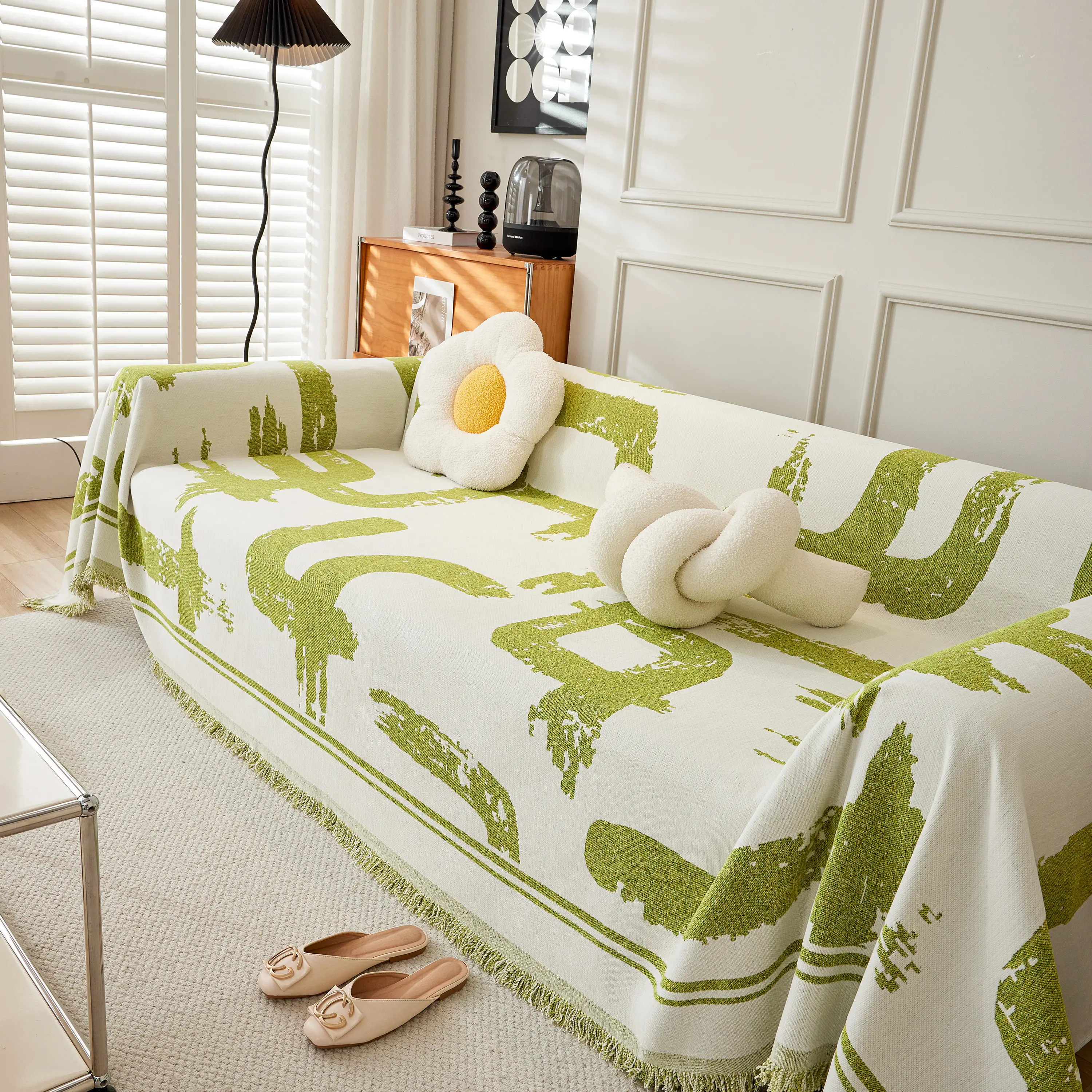 Chenille Abstract Soft Thick Reversible Oversized Couch Cover Blanket, Blanket on Sofa and The Couch - Image 56