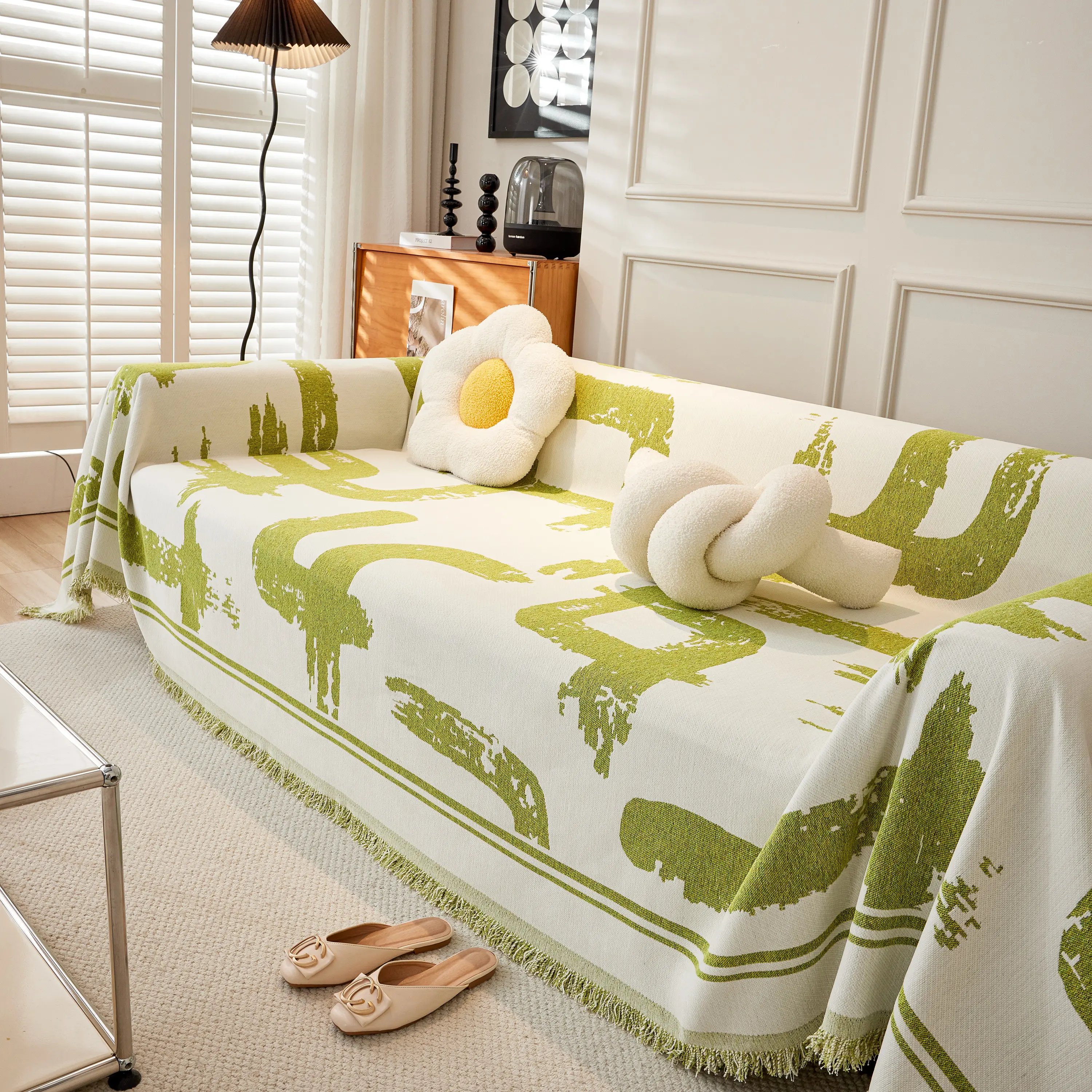 Chenille Abstract Soft Thick Reversible Oversized Couch Cover Blanket, Blanket on Sofa and The Couch - Image 57