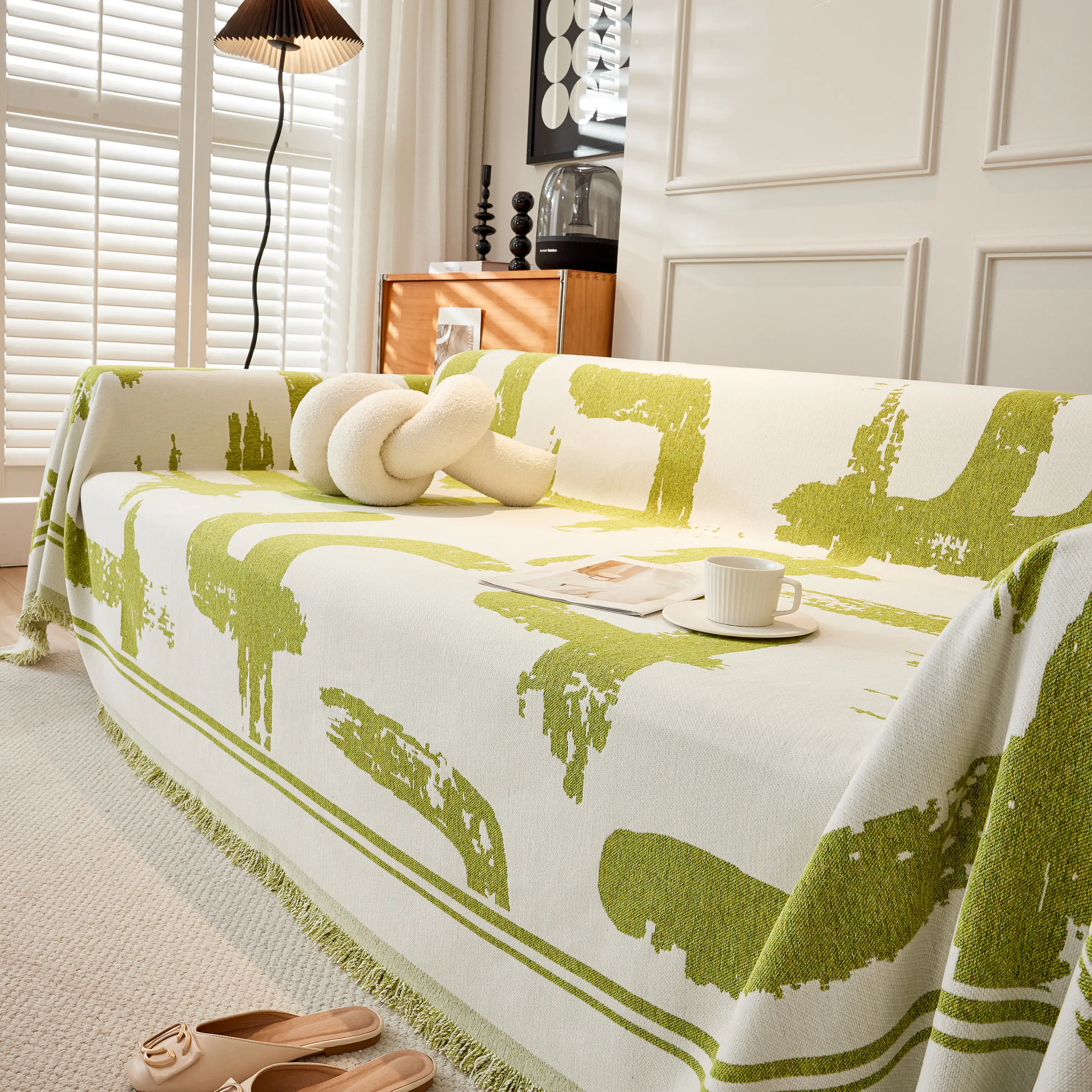 Chenille Abstract Soft Thick Reversible Oversized Couch Cover Blanket, Blanket on Sofa and The Couch - Image 58