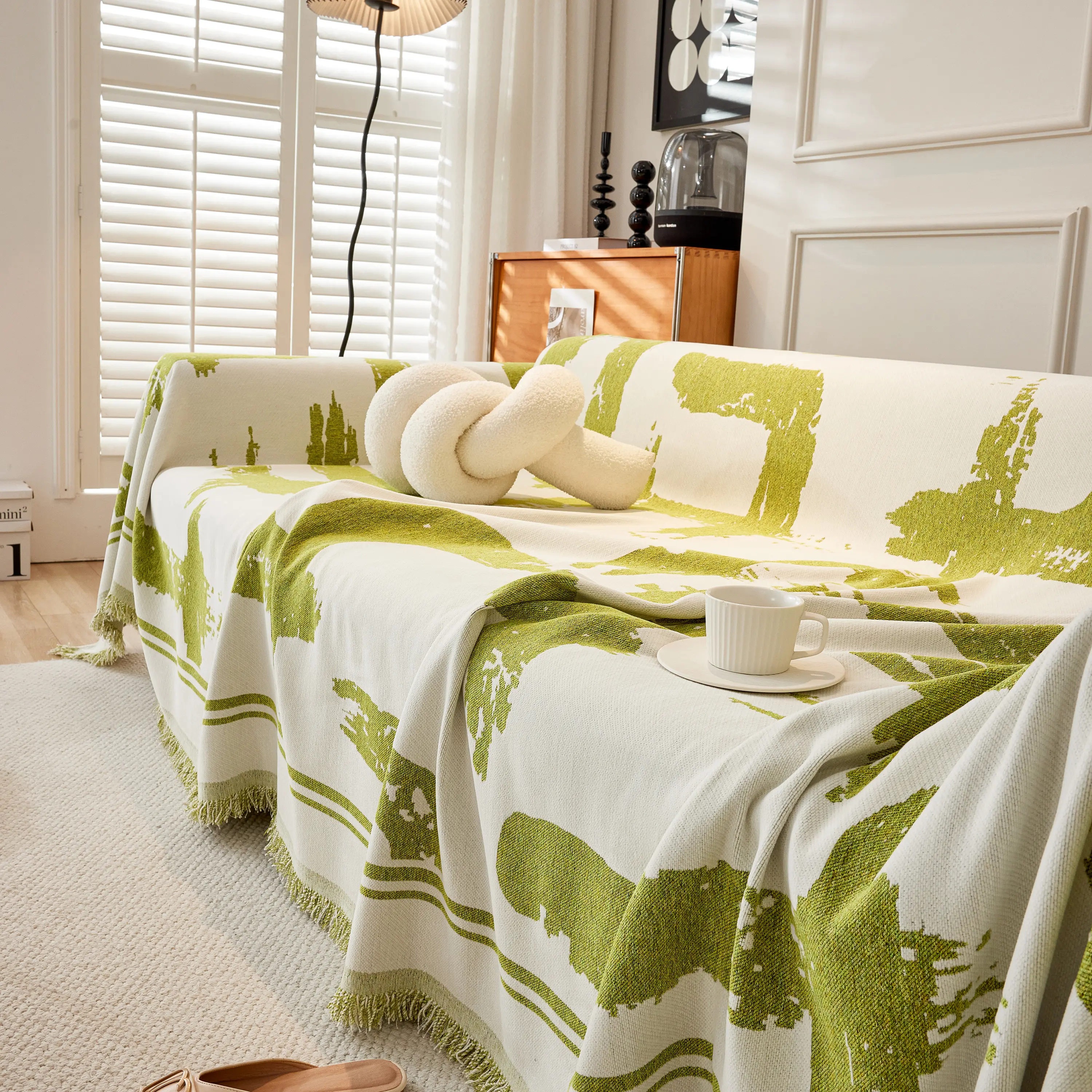 Chenille Abstract Soft Thick Reversible Oversized Couch Cover Blanket, Blanket on Sofa and The Couch - Image 61