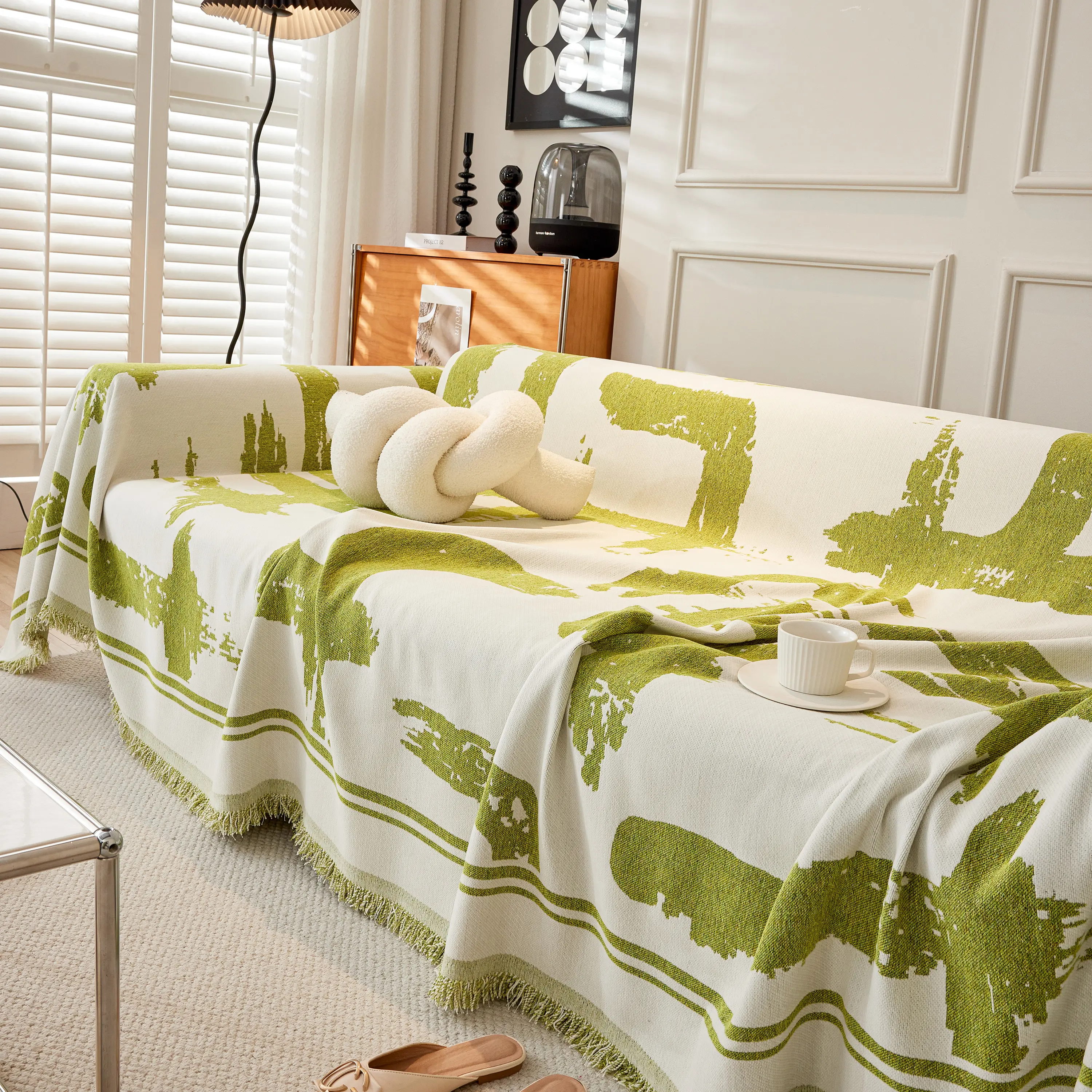 Chenille Abstract Soft Thick Reversible Oversized Couch Cover Blanket, Blanket on Sofa and The Couch - Image 62