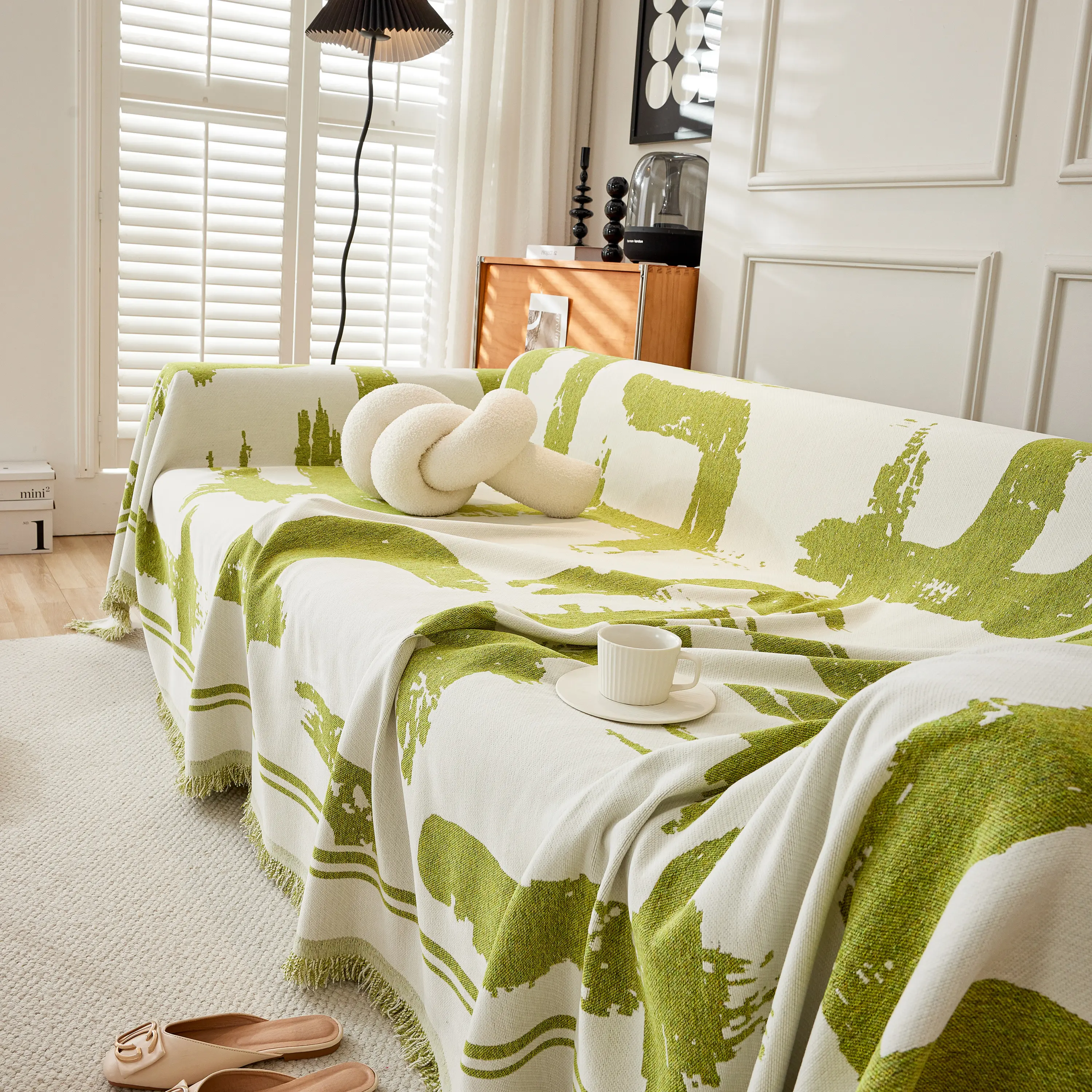 Chenille Abstract Soft Thick Reversible Oversized Couch Cover Blanket, Blanket on Sofa and The Couch - Image 64