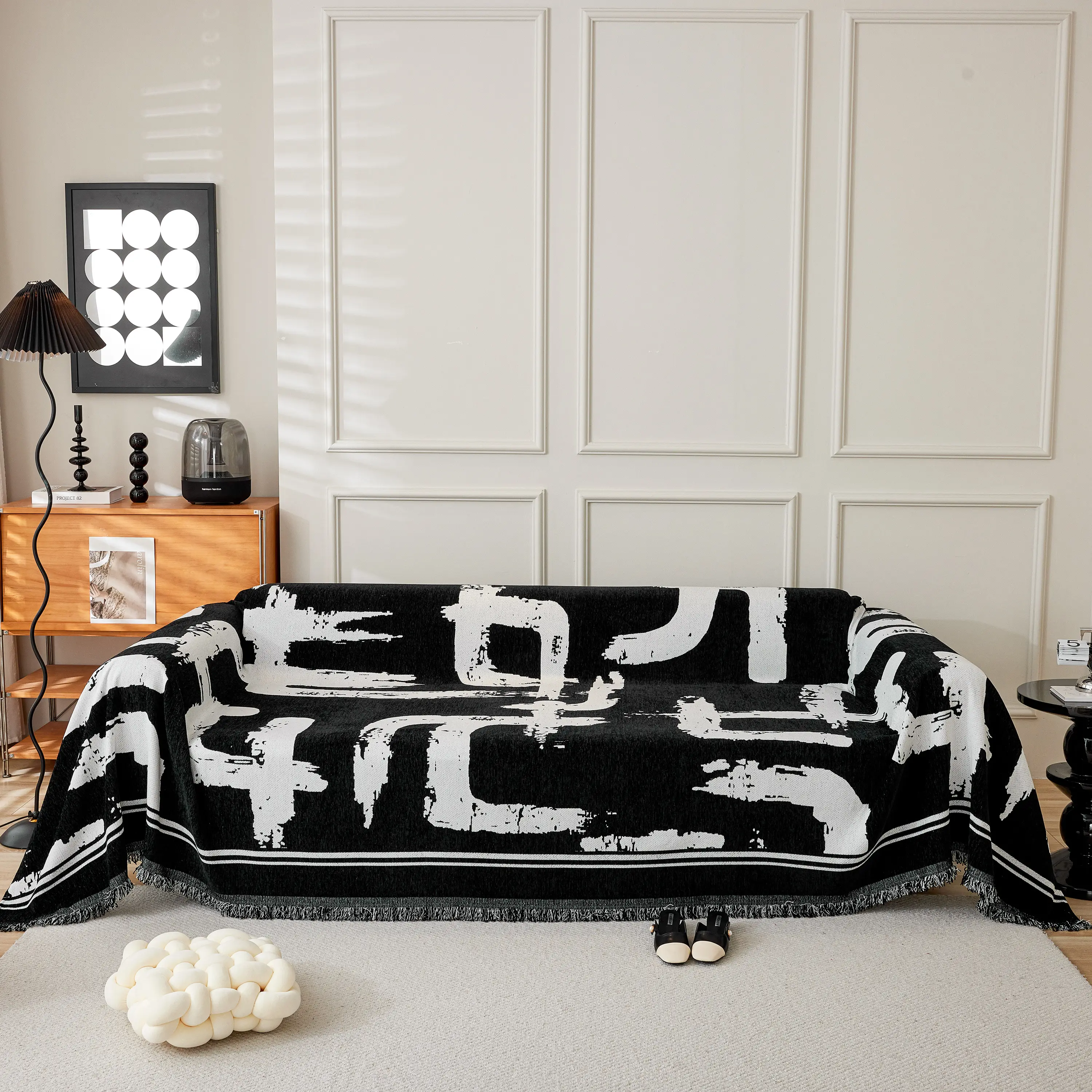 Chenille Abstract Soft Thick Reversible Oversized Couch Cover Blanket, Blanket on Sofa and The Couch - Image 72