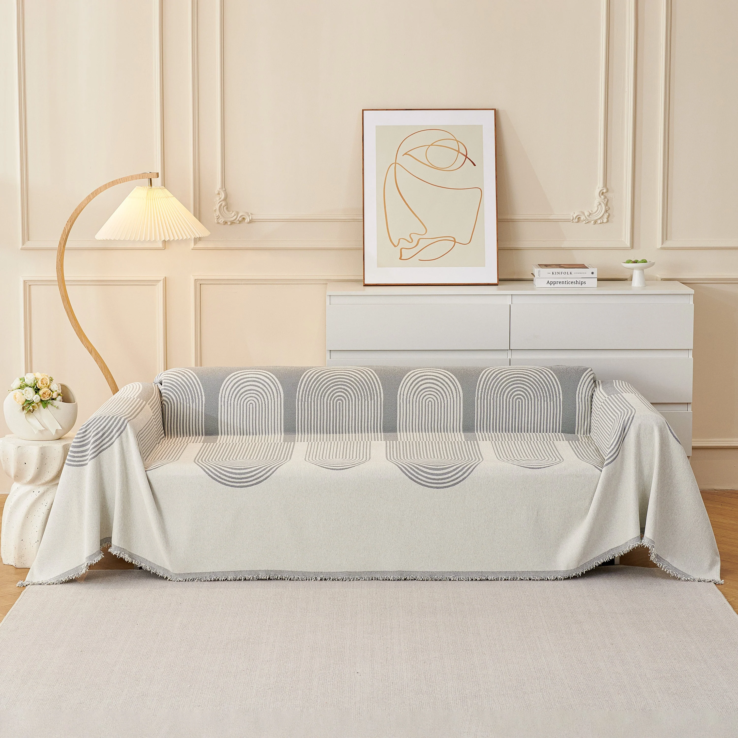 Chenille Boho Geometric Sofa Throw Cover Luxury Throws for Sofas Cat Proof Slipcovers Couch Covers - Image 107