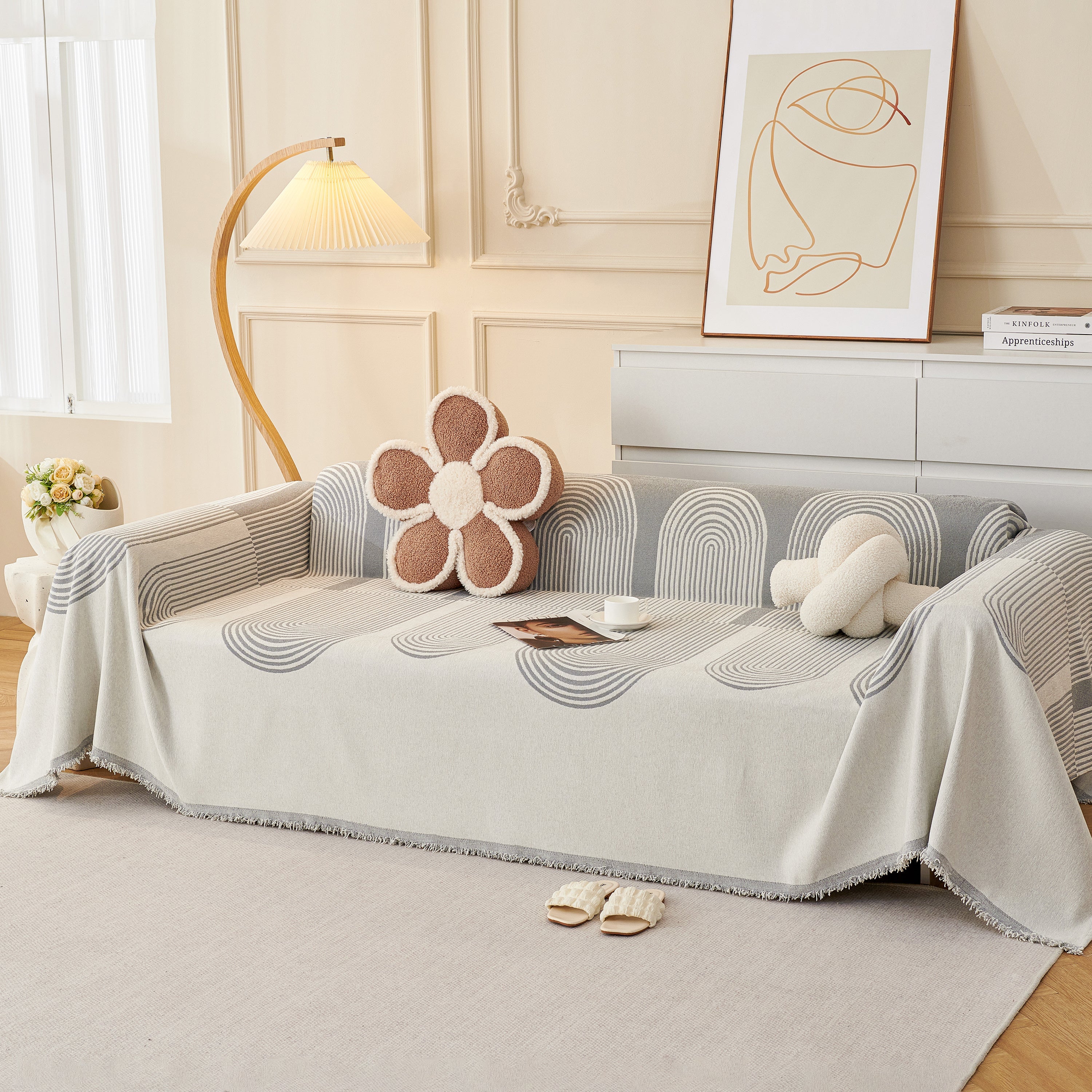Chenille Boho Geometric Sofa Throw Cover Luxury Throws for Sofas Cat Proof Slipcovers Couch Covers - Image 110