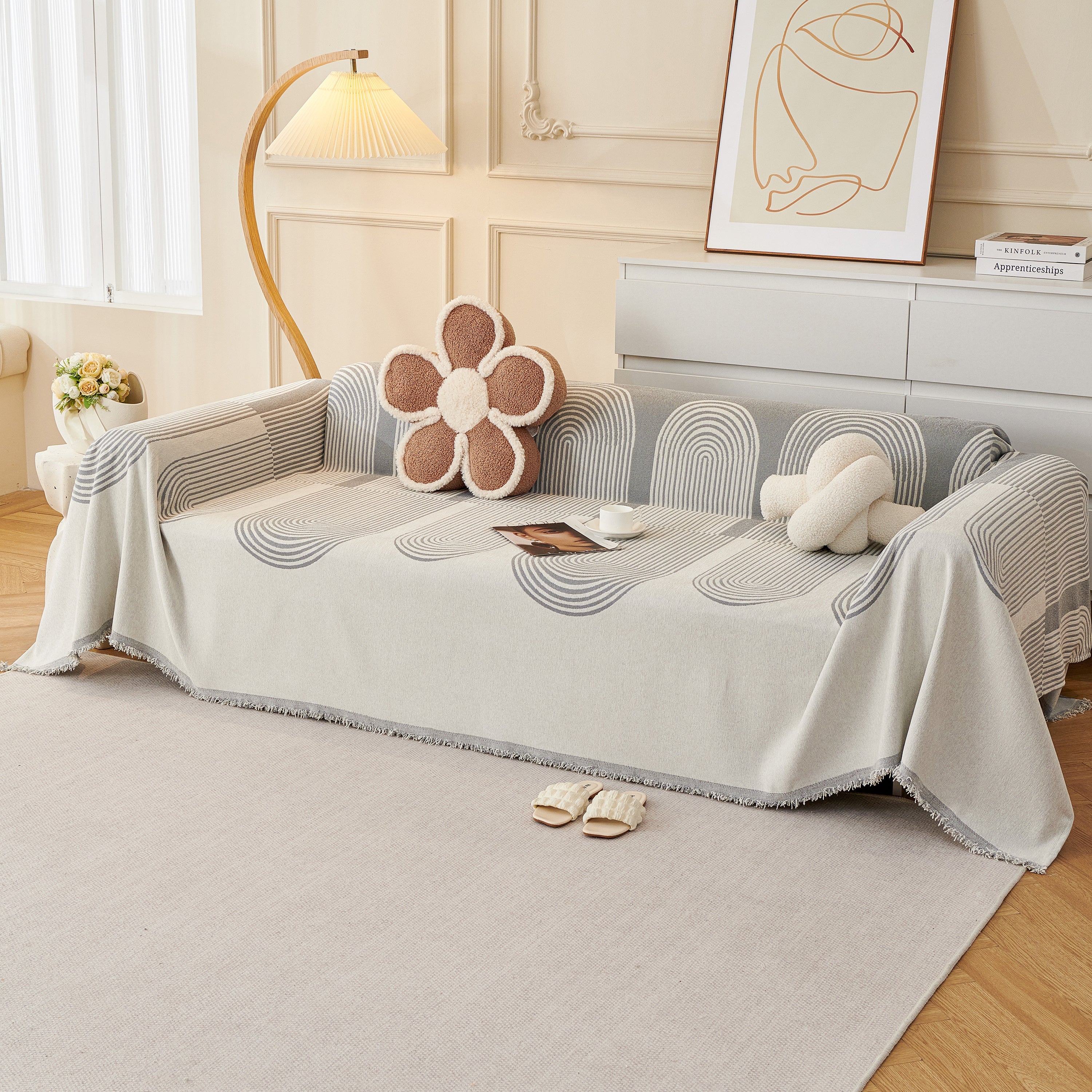 Chenille Boho Geometric Sofa Throw Cover Luxury Throws for Sofas Cat Proof Slipcovers Couch Covers - Image 111