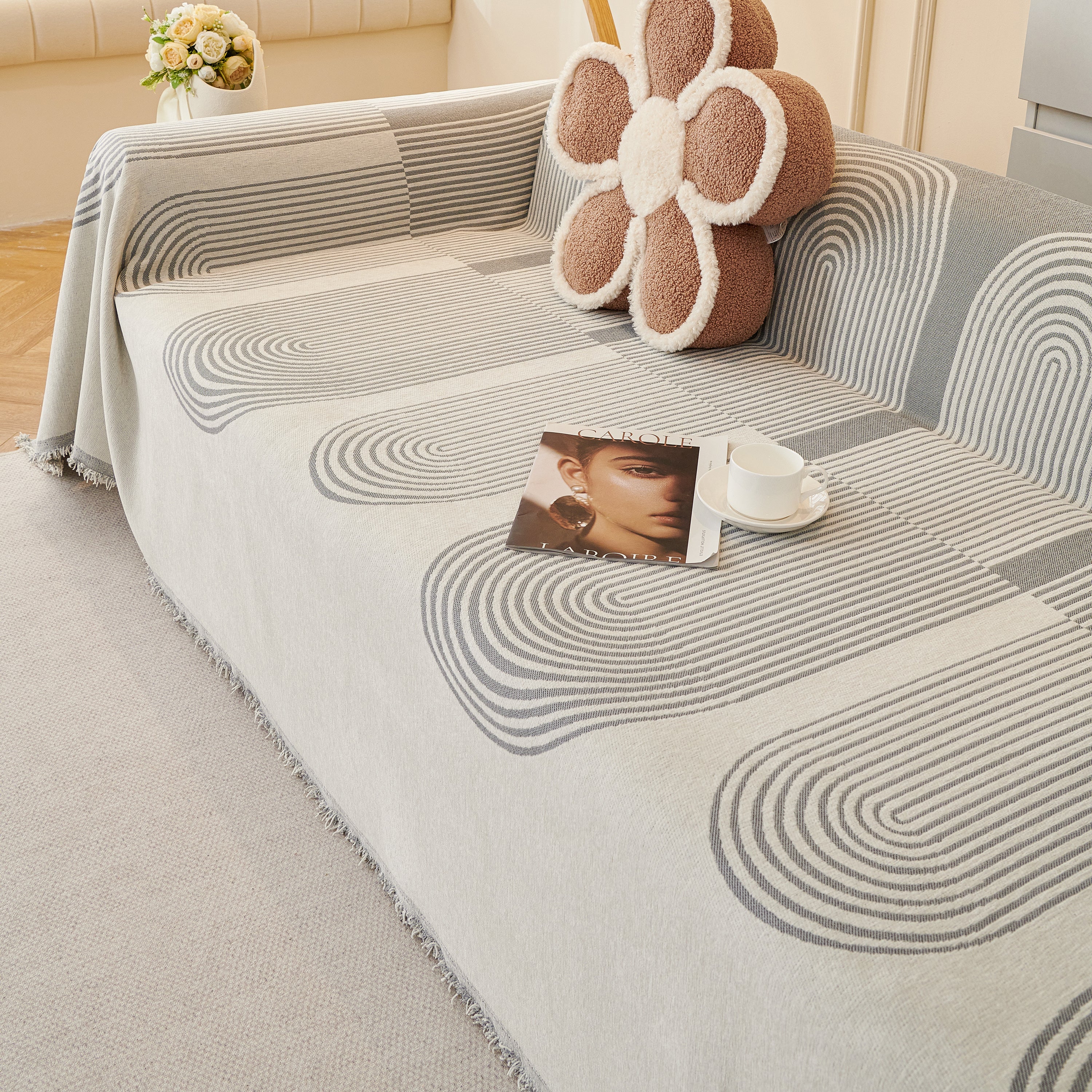 Chenille Boho Geometric Sofa Throw Cover Luxury Throws for Sofas Cat Proof Slipcovers Couch Covers - Image 119