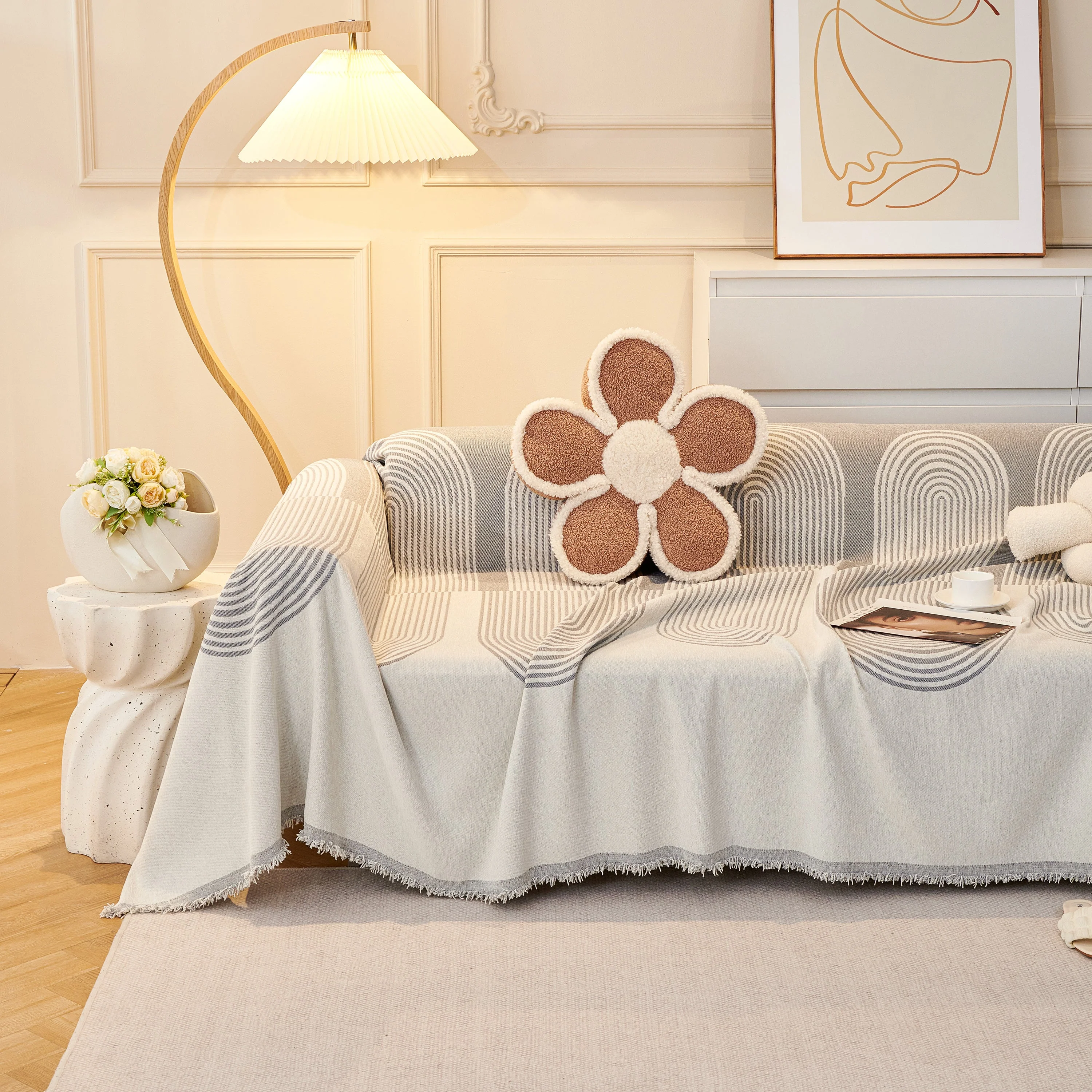 Chenille Boho Geometric Sofa Throw Cover Luxury Throws for Sofas Cat Proof Slipcovers Couch Covers - Image 127