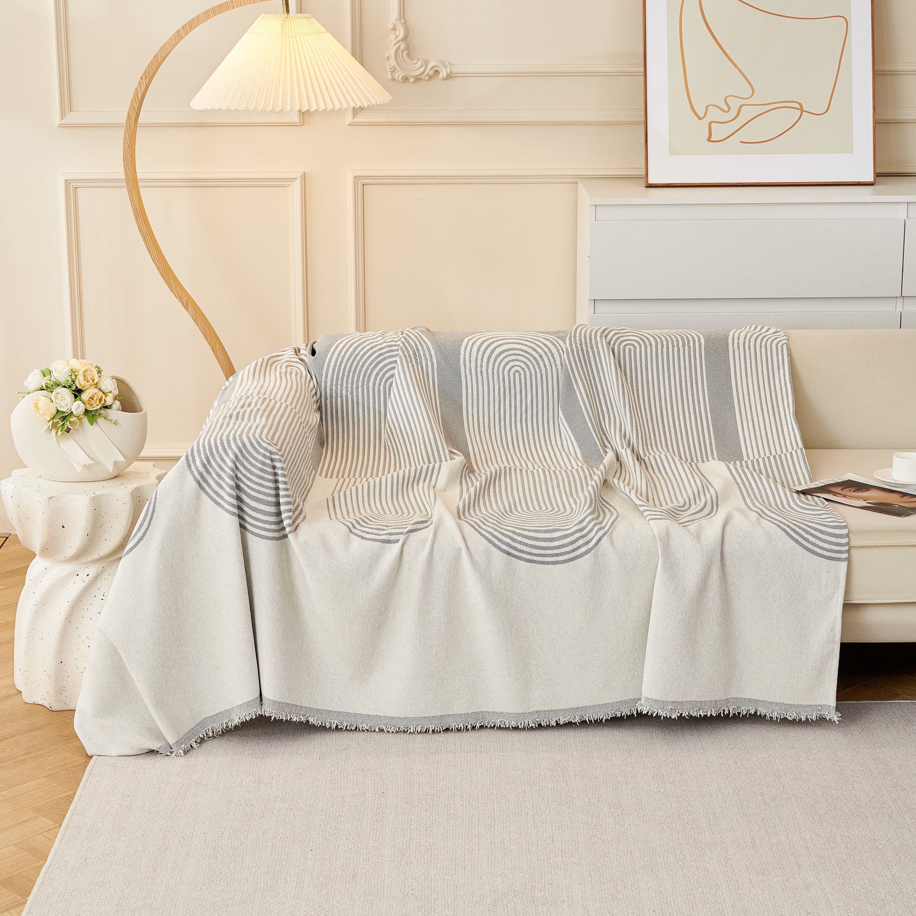 Chenille Boho Geometric Sofa Throw Cover Luxury Throws for Sofas Cat Proof Slipcovers Couch Covers - Image 130