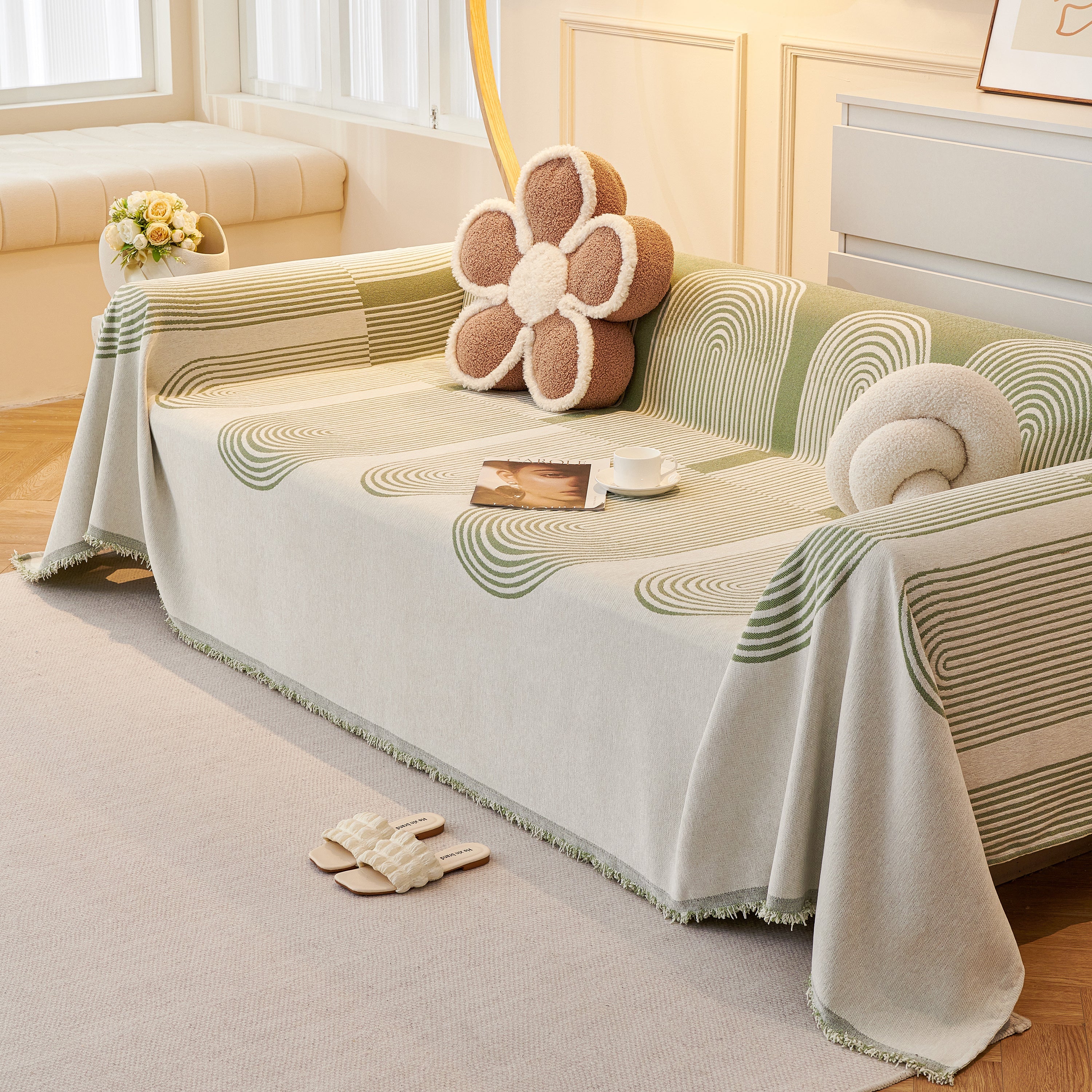 Chenille Boho Geometric Sofa Throw Cover Luxury Throws for Sofas Cat Proof Slipcovers Couch Covers - Image 20