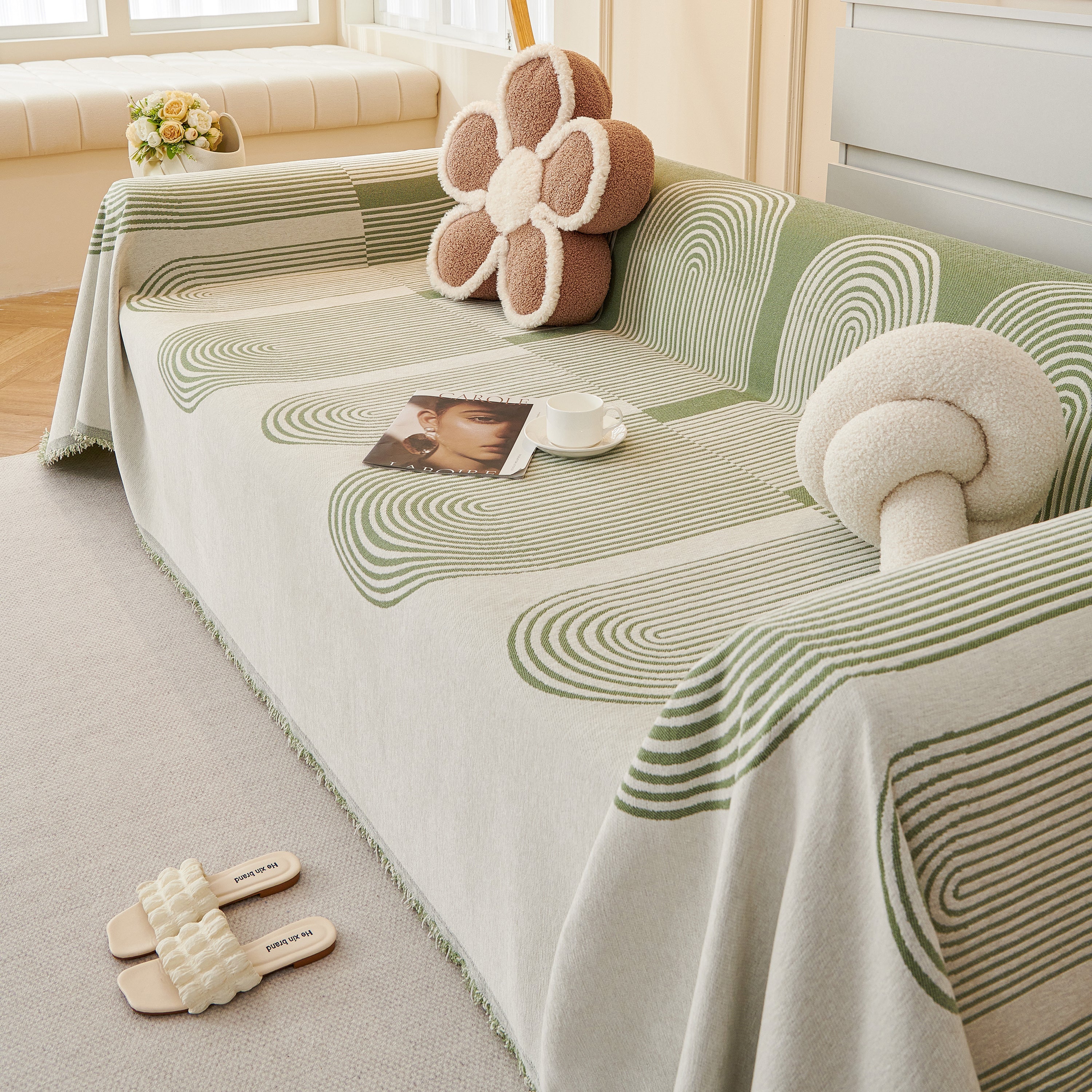 Chenille Boho Geometric Sofa Throw Cover Luxury Throws for Sofas Cat Proof Slipcovers Couch Covers - Image 29