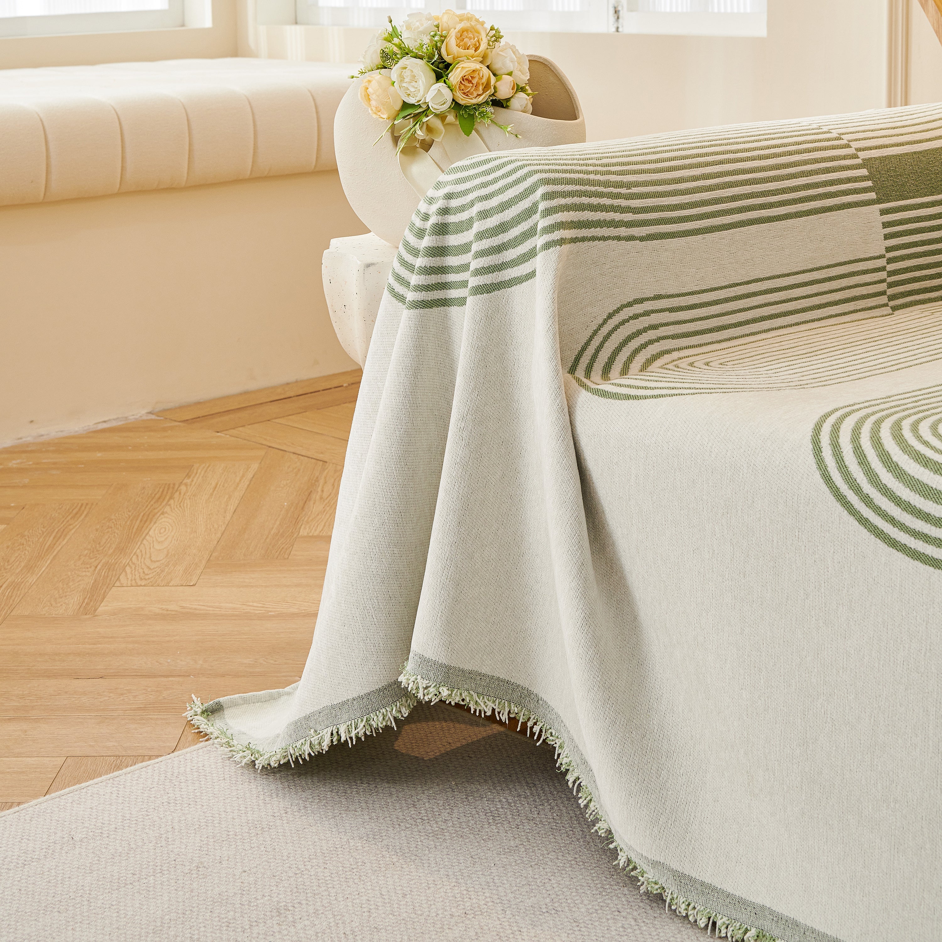 Chenille Boho Geometric Sofa Throw Cover Luxury Throws for Sofas Cat Proof Slipcovers Couch Covers - Image 36