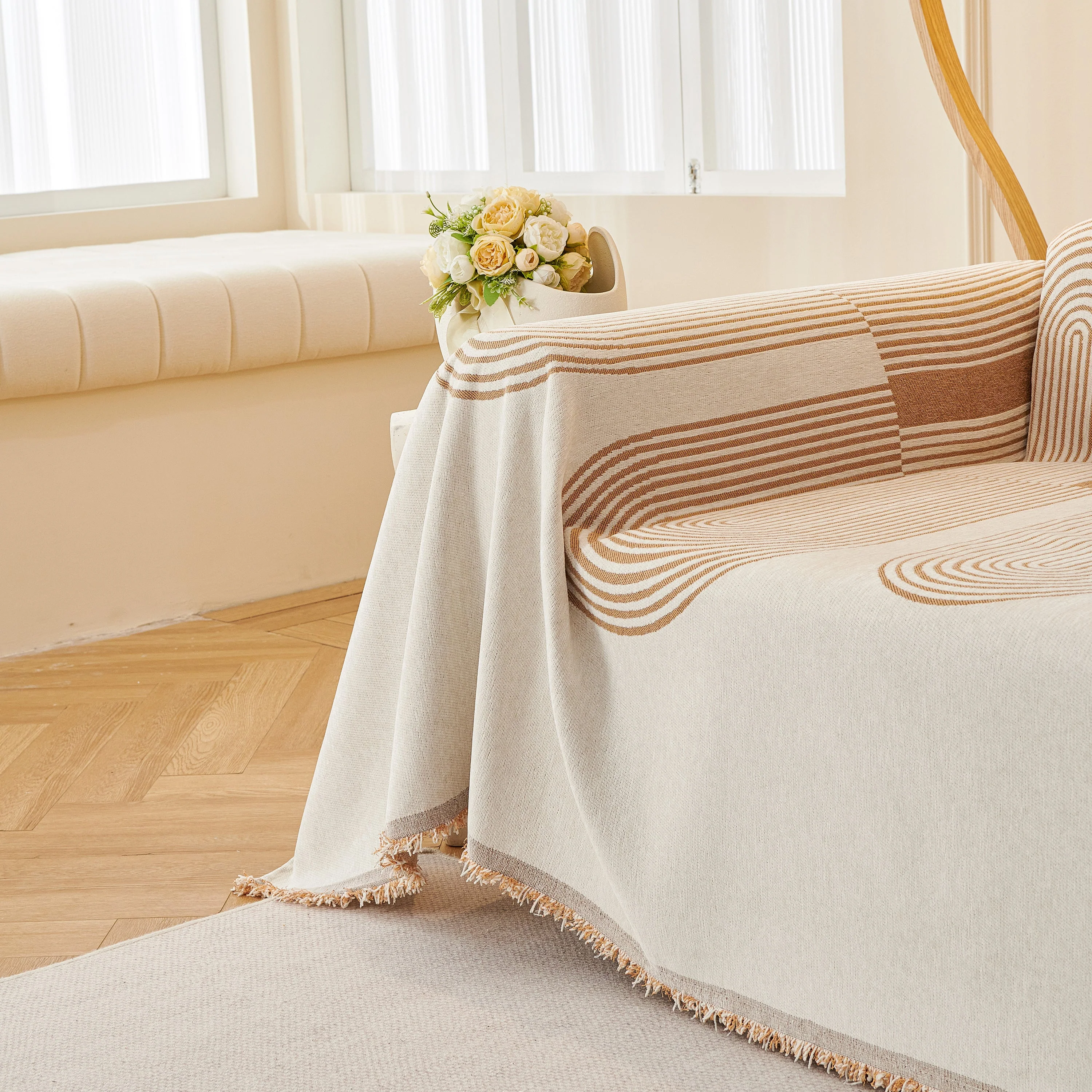 Chenille Boho Geometric Sofa Throw Cover Luxury Throws for Sofas Cat Proof Slipcovers Couch Covers - Image 61