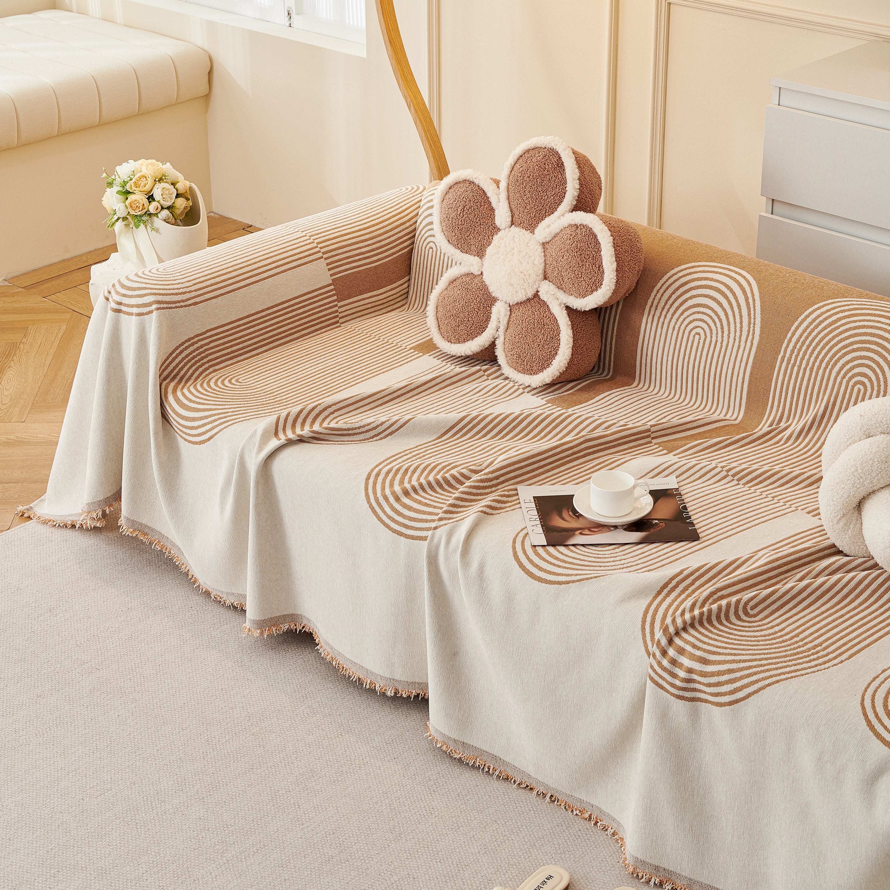 Chenille Boho Geometric Sofa Throw Cover Luxury Throws for Sofas Cat Proof Slipcovers Couch Covers - Image 64