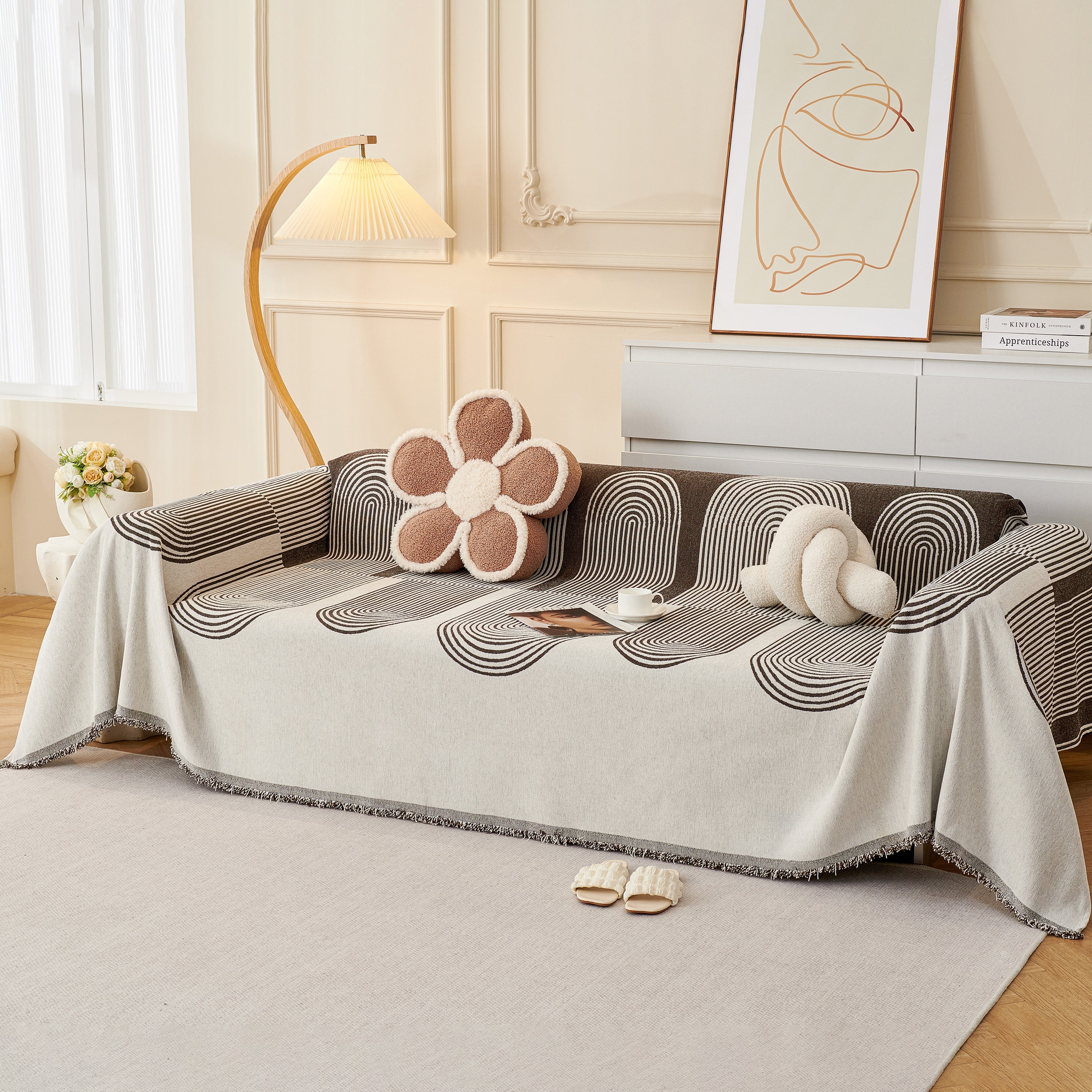 Chenille Boho Geometric Sofa Throw Cover Luxury Throws for Sofas Cat Proof Slipcovers Couch Covers - Image 79