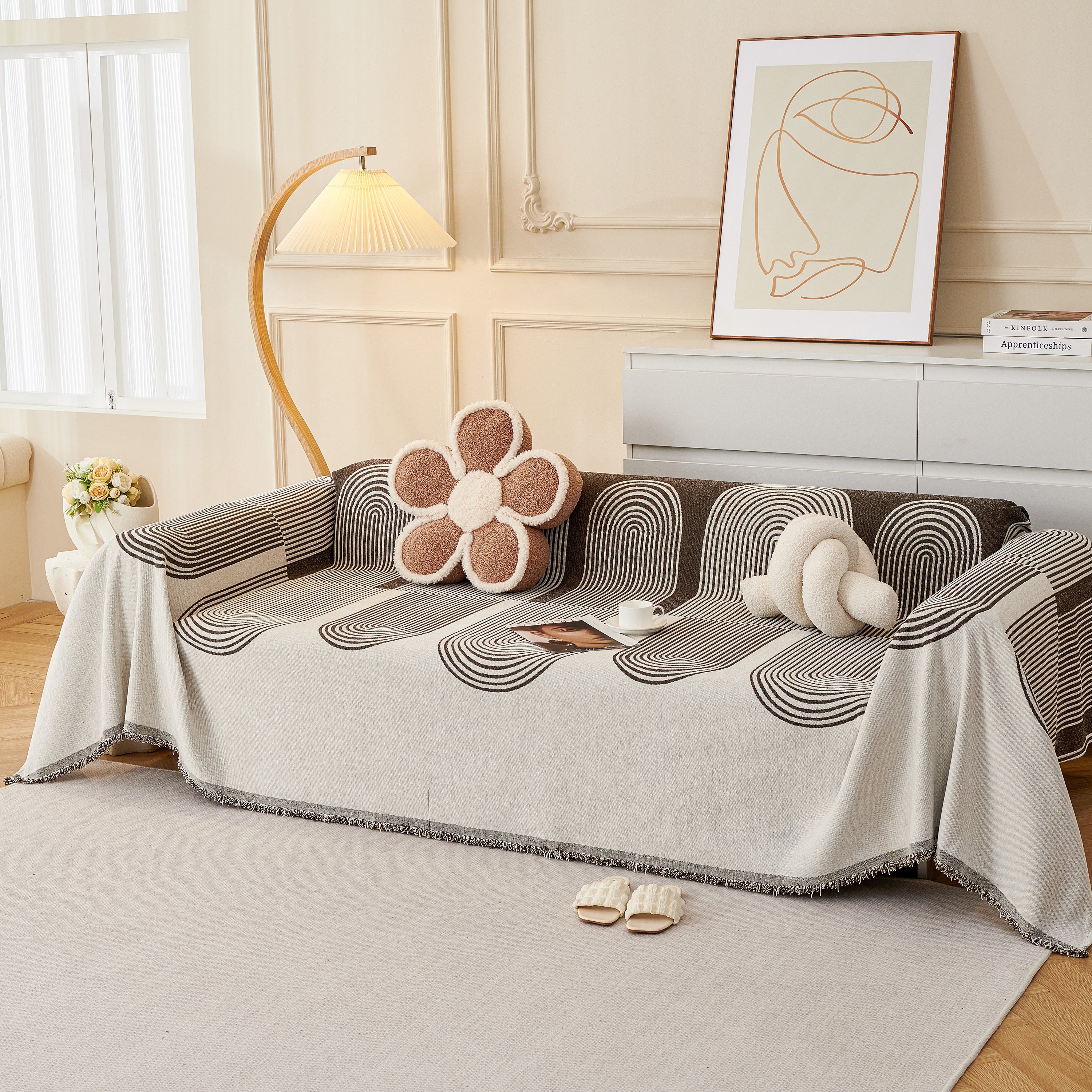 Chenille Boho Geometric Sofa Throw Cover Luxury Throws for Sofas Cat Proof Slipcovers Couch Covers - Image 80