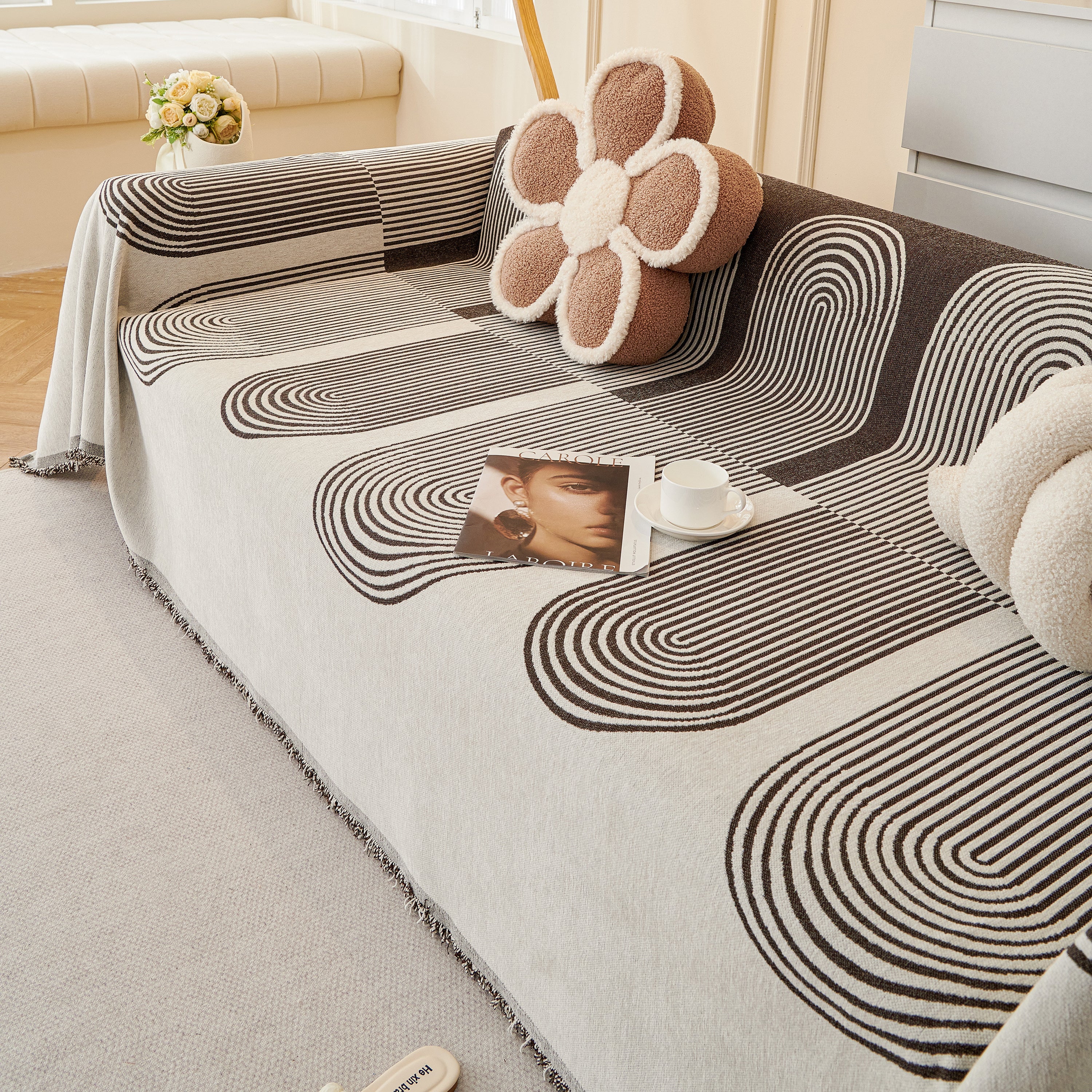 Chenille Boho Geometric Sofa Throw Cover Luxury Throws for Sofas Cat Proof Slipcovers Couch Covers - Image 88
