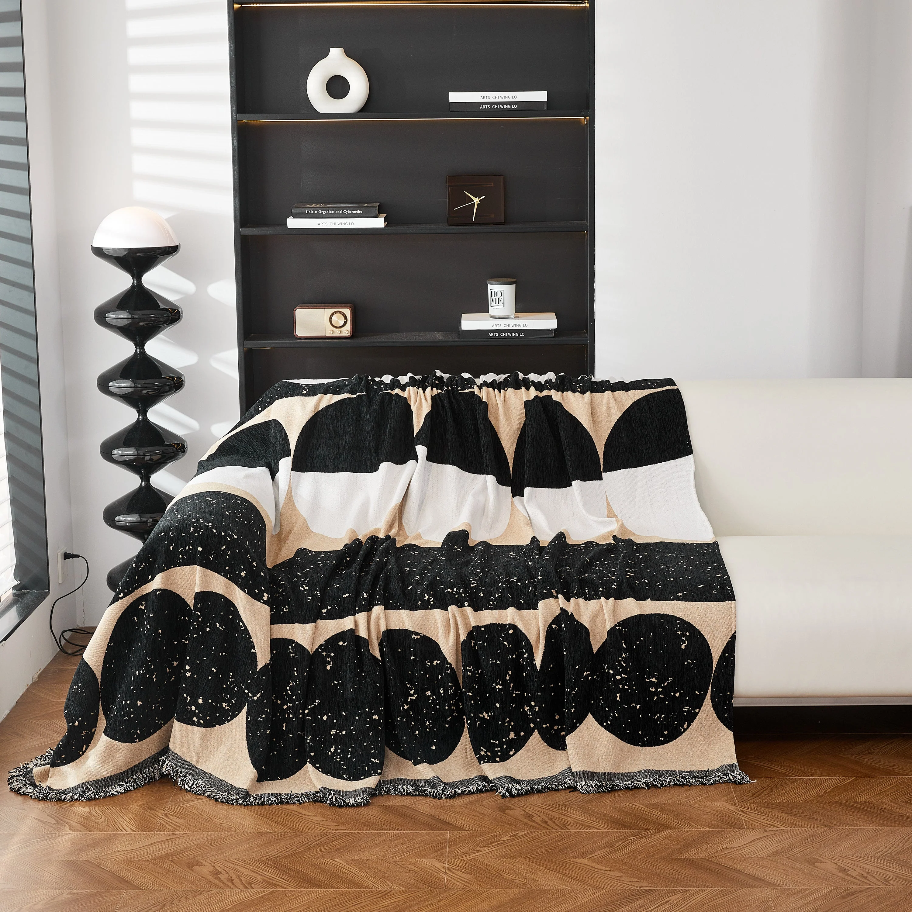 Chenille Circular Motif Sofa Protector Cover, Sofa Slipcovers L Shape, Sectional Sofa Couch Covers - Image 55